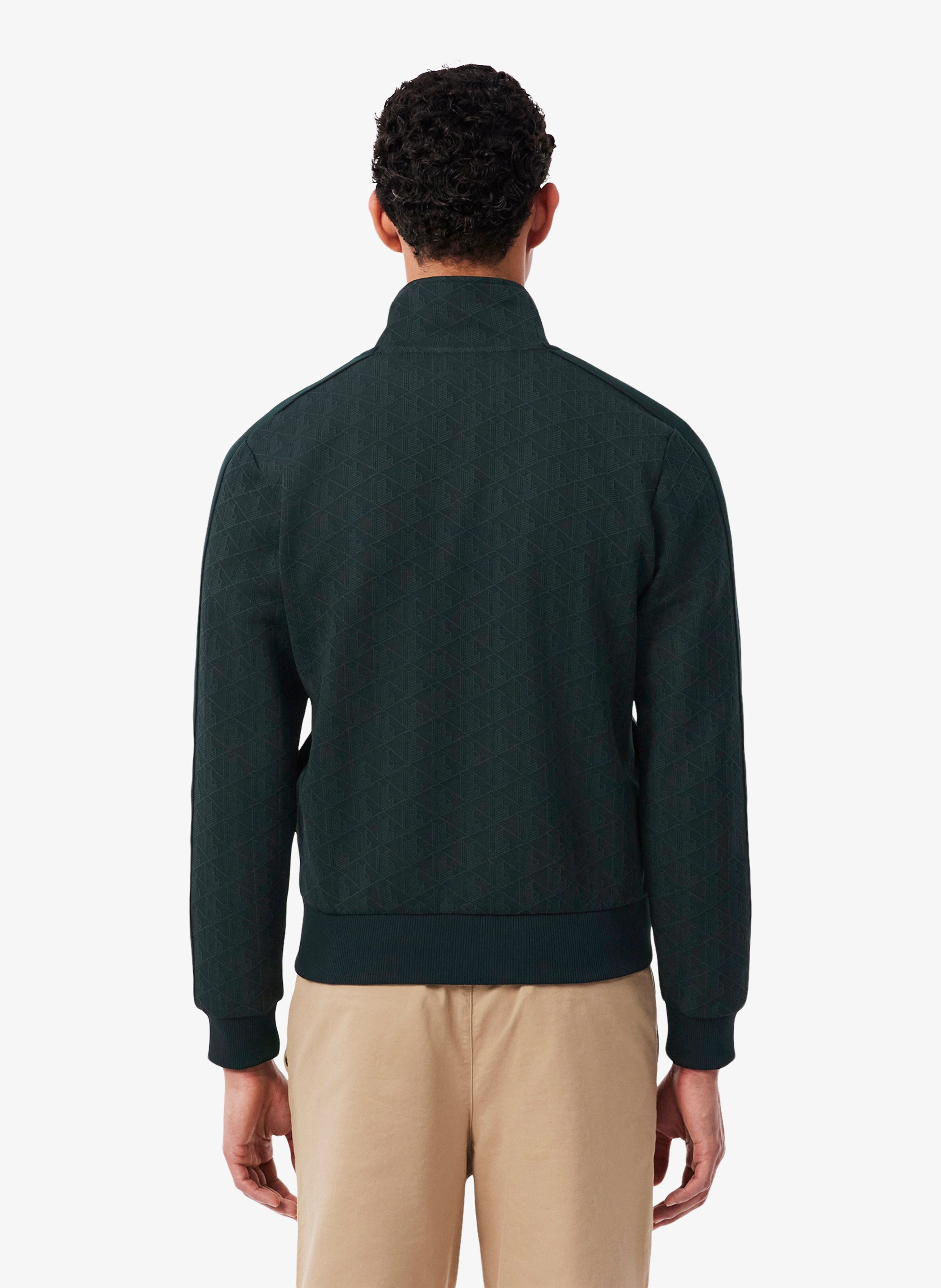 Jacken mit Rundhalsausschnitt und Jacquardmuster LACOSTE Grun