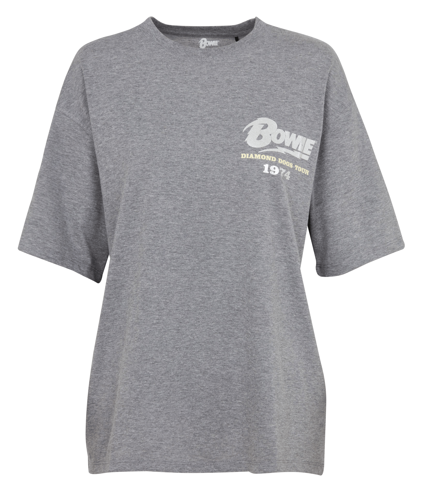 T-shirt ample sérigraphié en coton MKT Gris