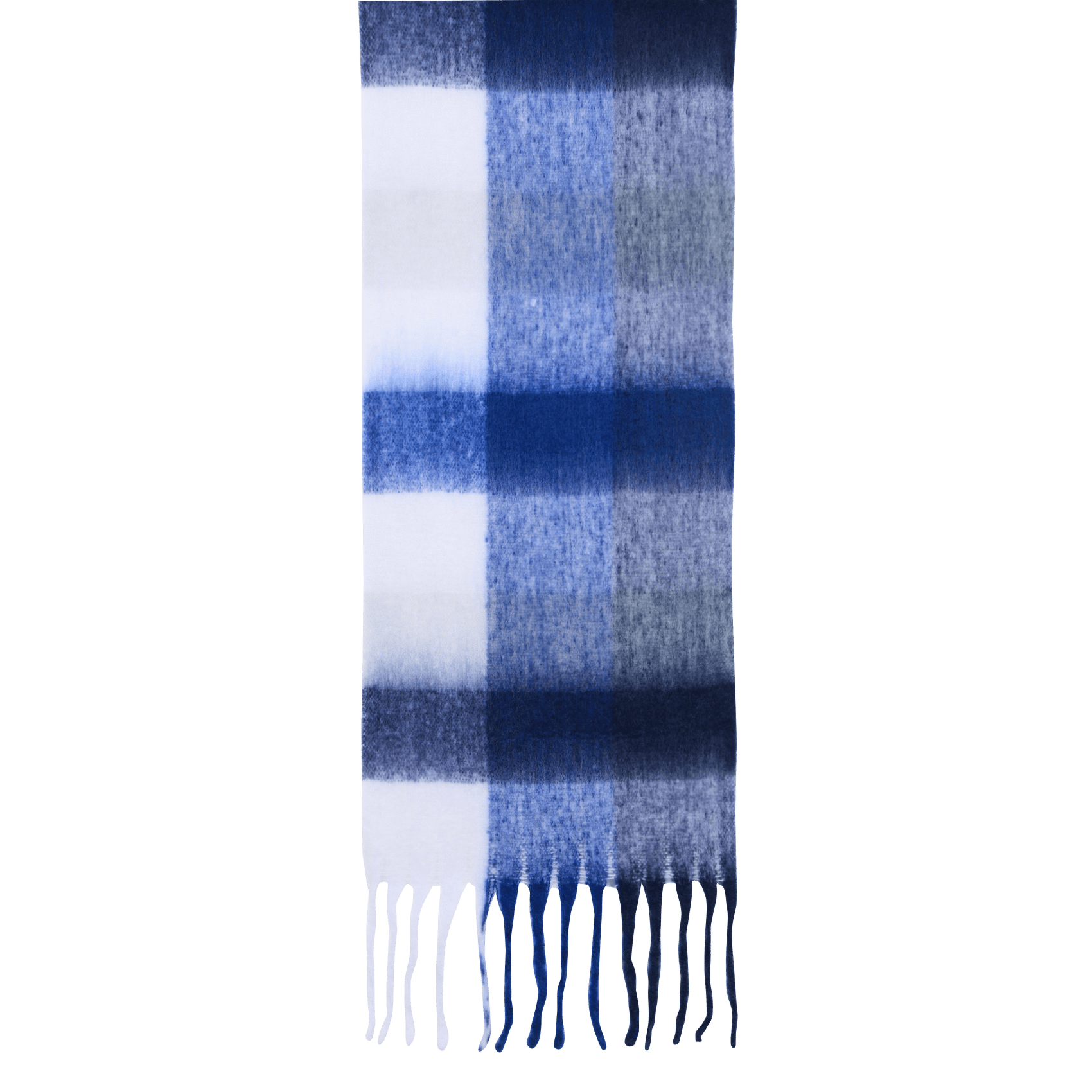 Checked scarf LA FEE MARABOUTEE Blue