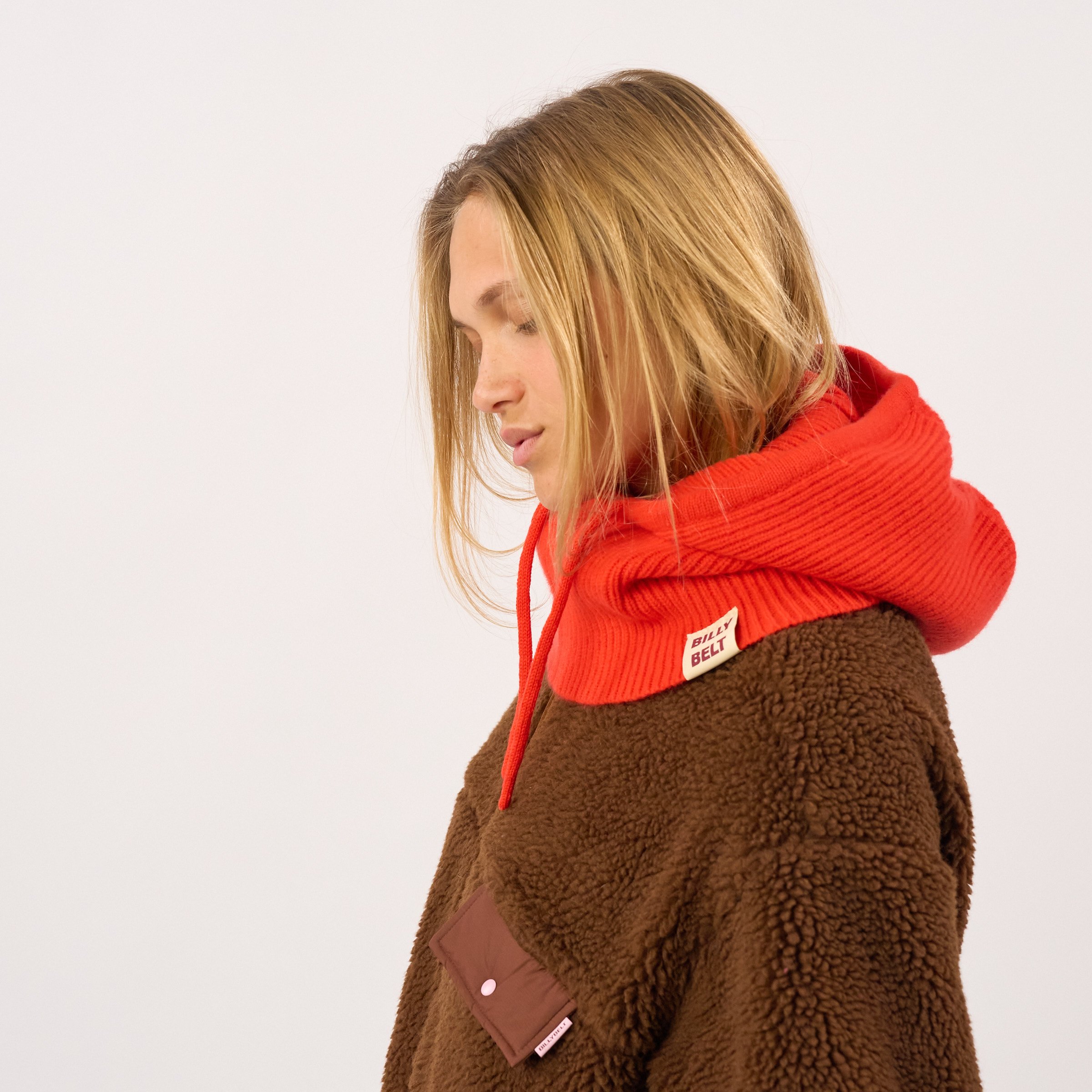 Wool balaclava BILLYBELT Orange
