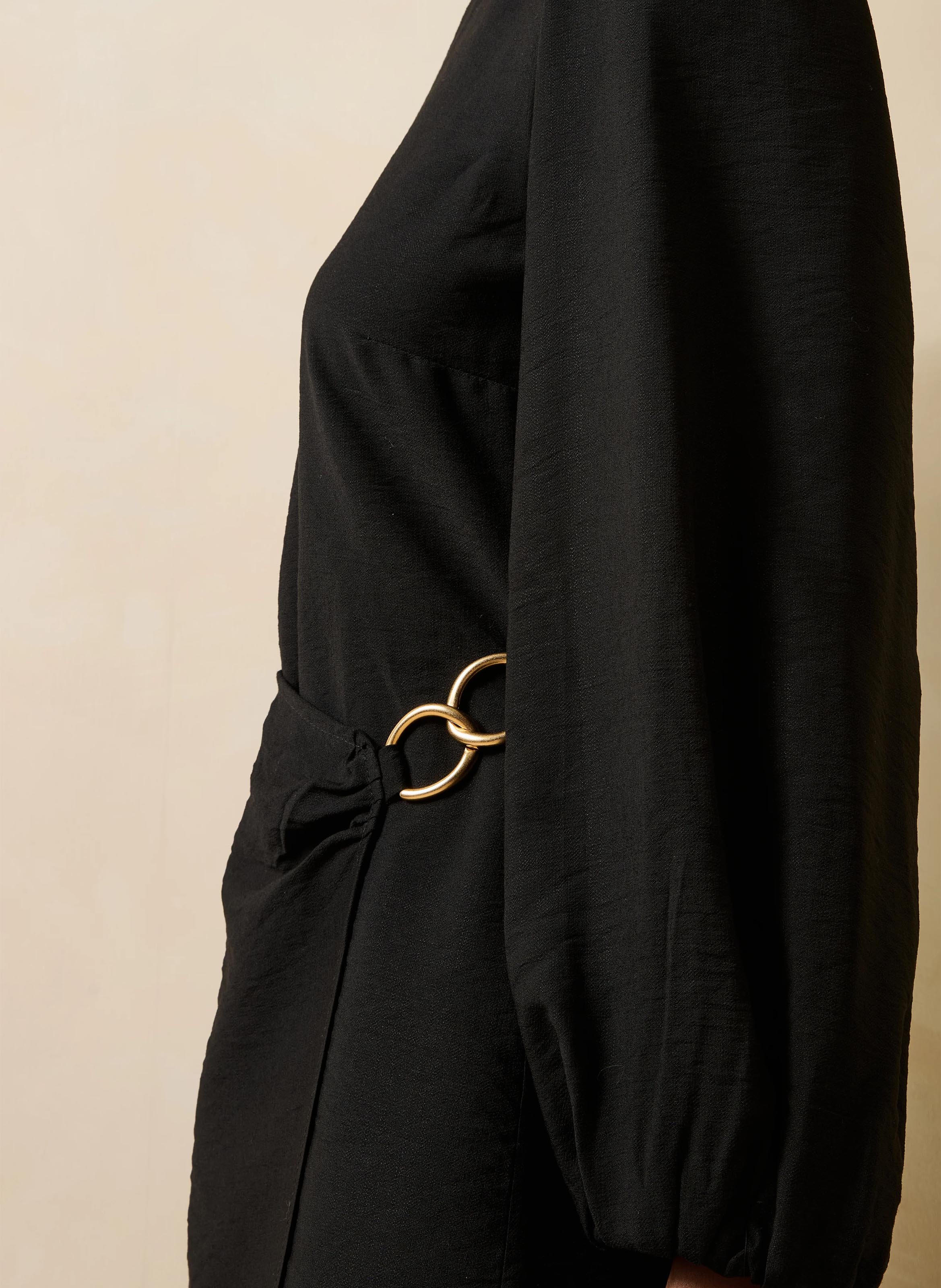 Straight Midi Dress LA FEE MARABOUTEE Black