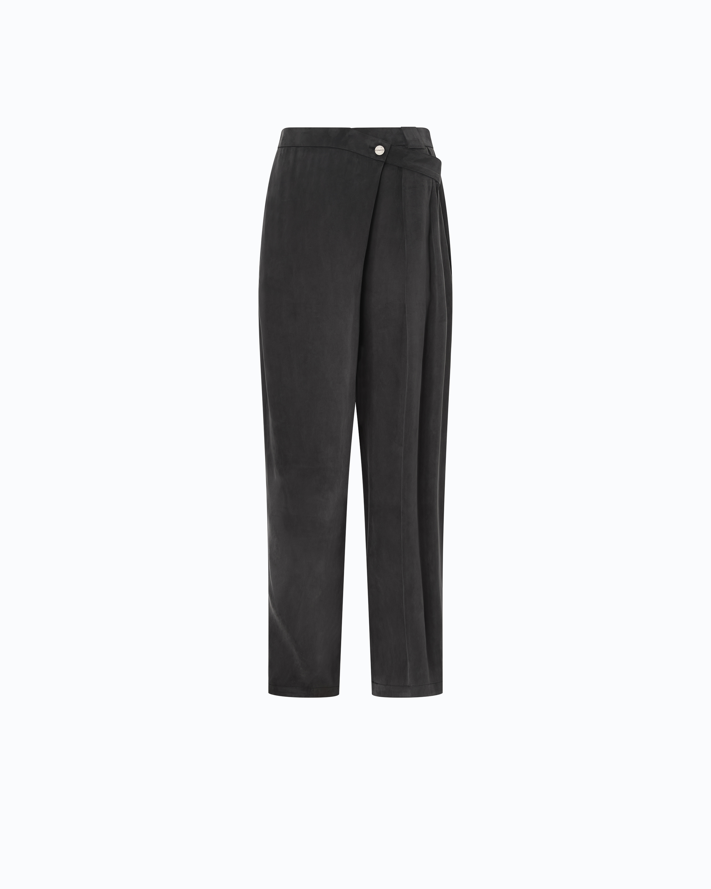 Wraparound carrot trousers PINKO Black