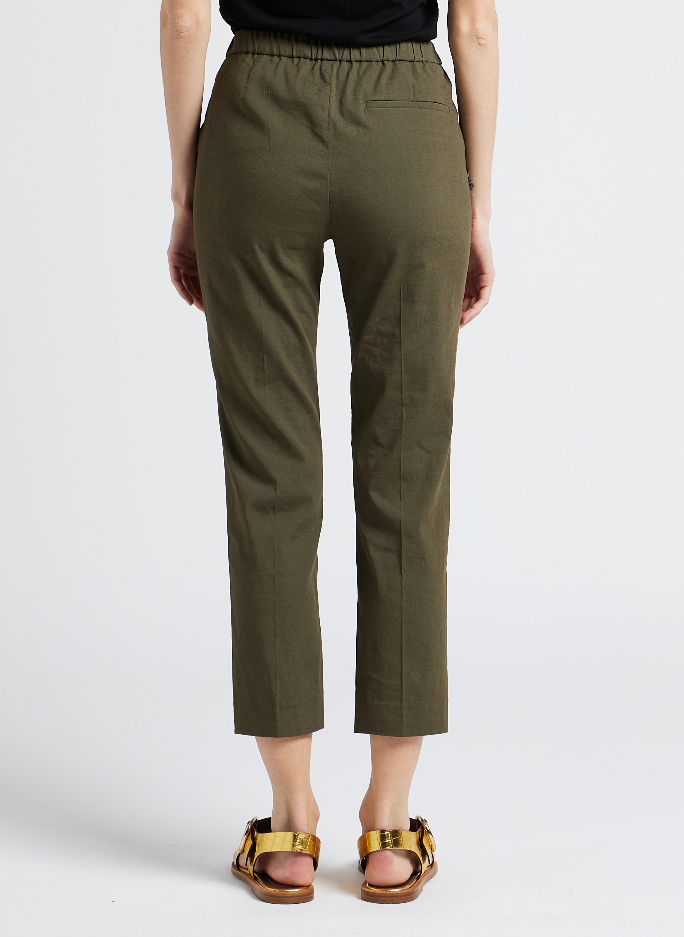 Capribroek | linnenblend THEORY Kaki