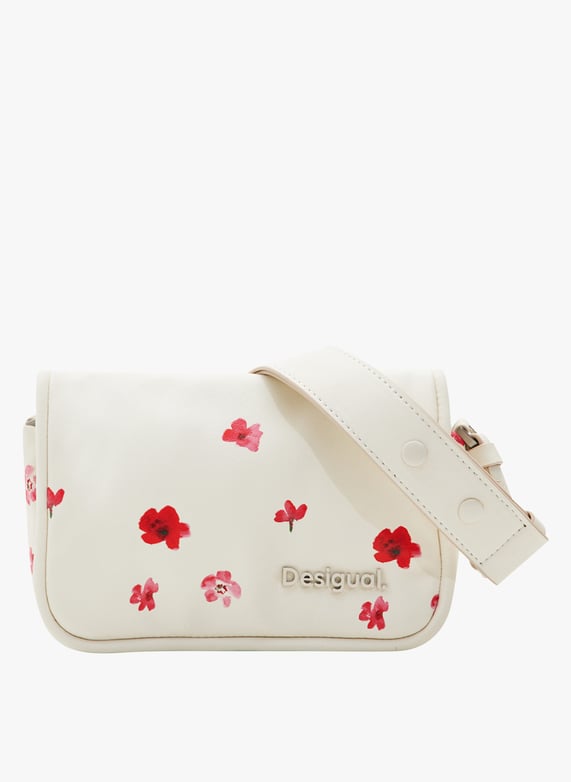 Quilted Floral Shoulder Bag Blanc Desigual Women 24SAXP77 1001 BLANC Place des Tendances Europe