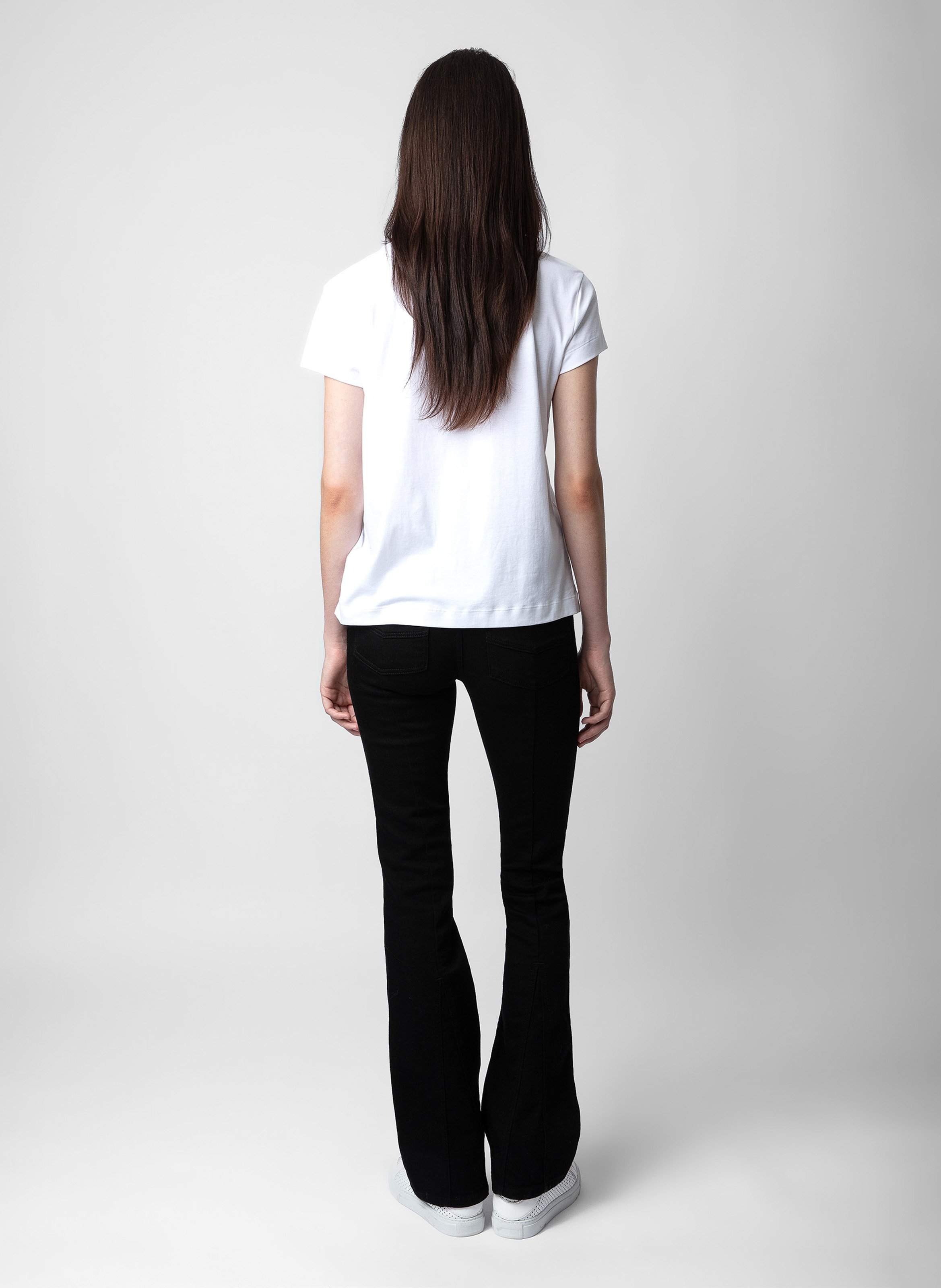 Ausgestellte Jeans aus Baumwolle ZADIG&VOLTAIRE Schwarz