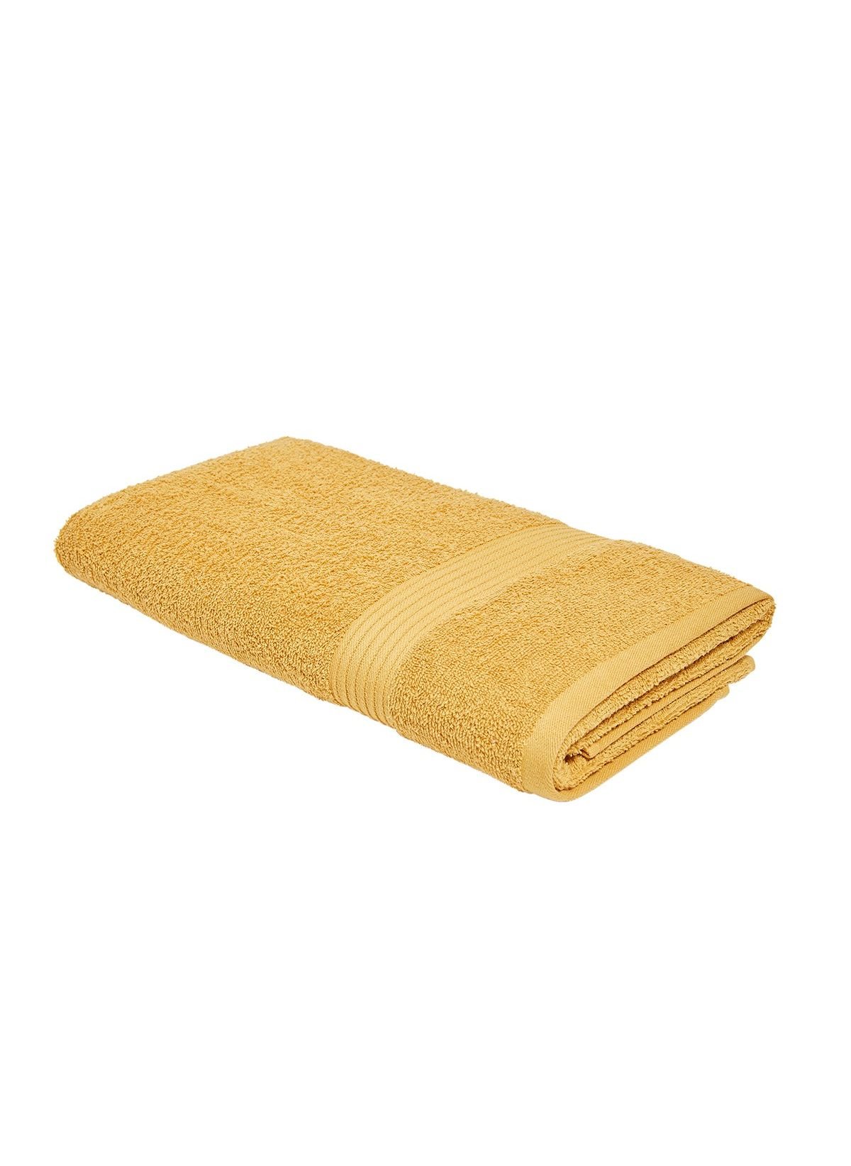 Plain cotton bath towel TODAY LINGE DE MAISON Yellow