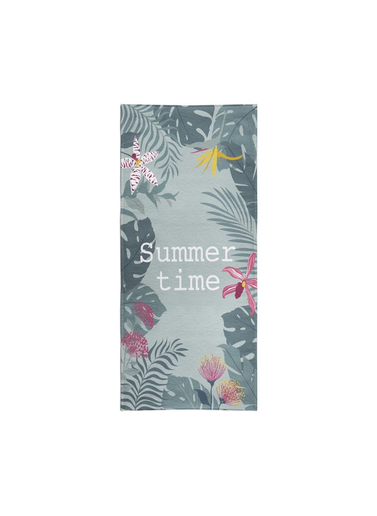 Serviette de plage éponge SUMMER AMAZONIA Vert
