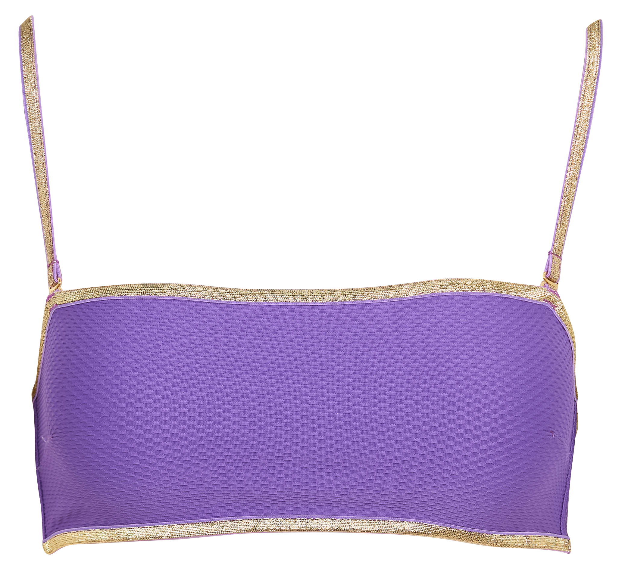 Haut de maillot de bain gauffré LA NOUVELLE Violet