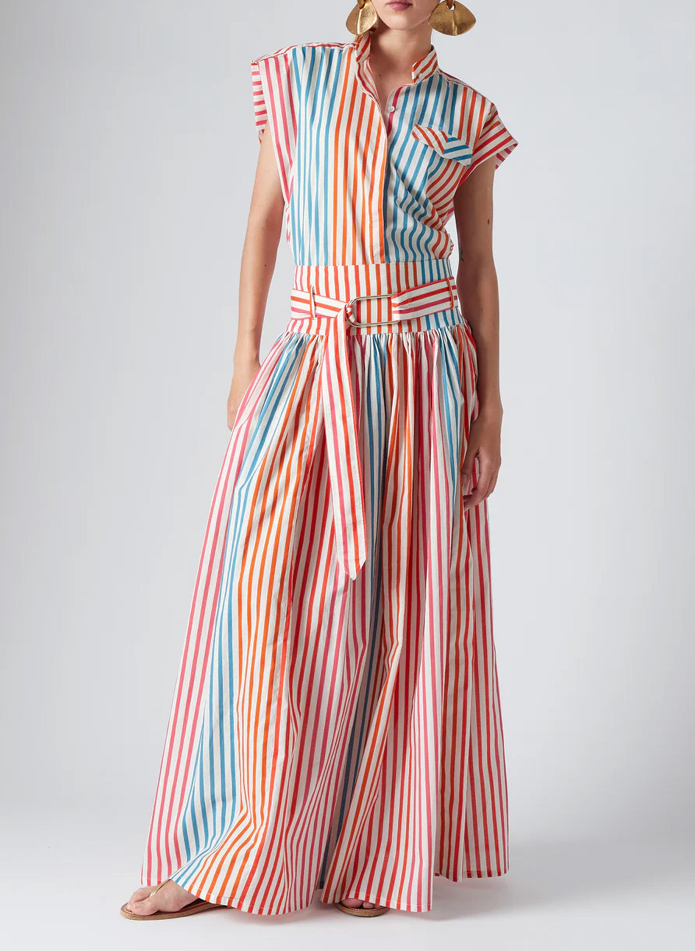 Short-sleeved striped shirt THE LABEL EDITION Multicolored