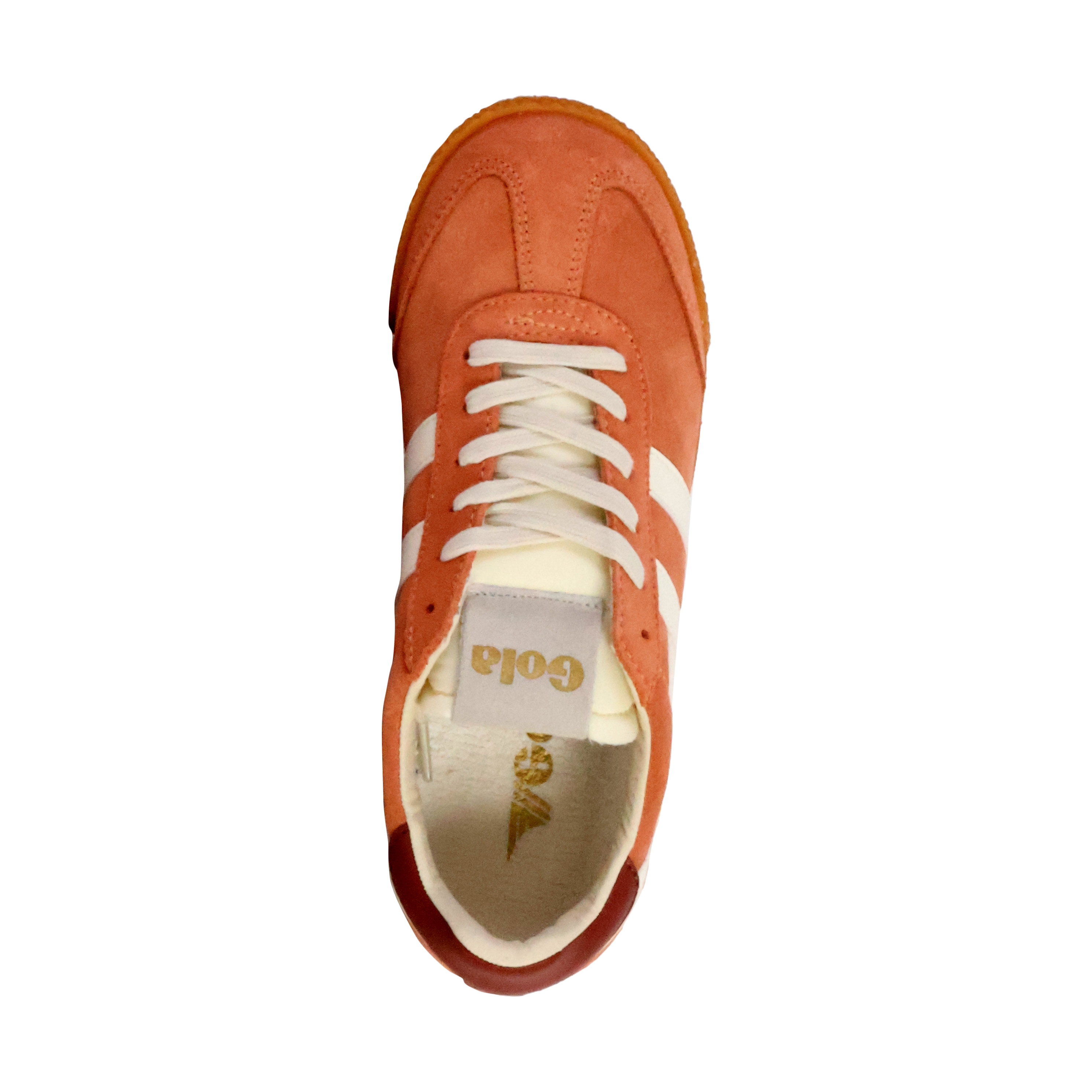 Low leather sneakers Elan GOLA Orange