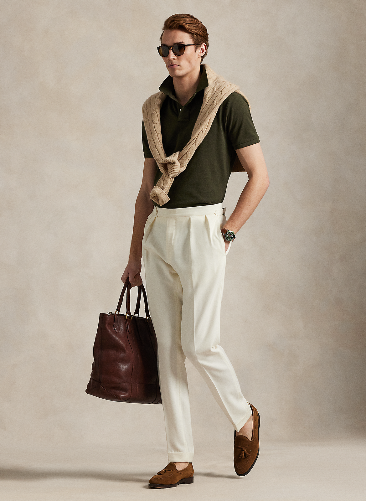 Slim-fit polo van piquékatoen POLO RALPH LAUREN Groen