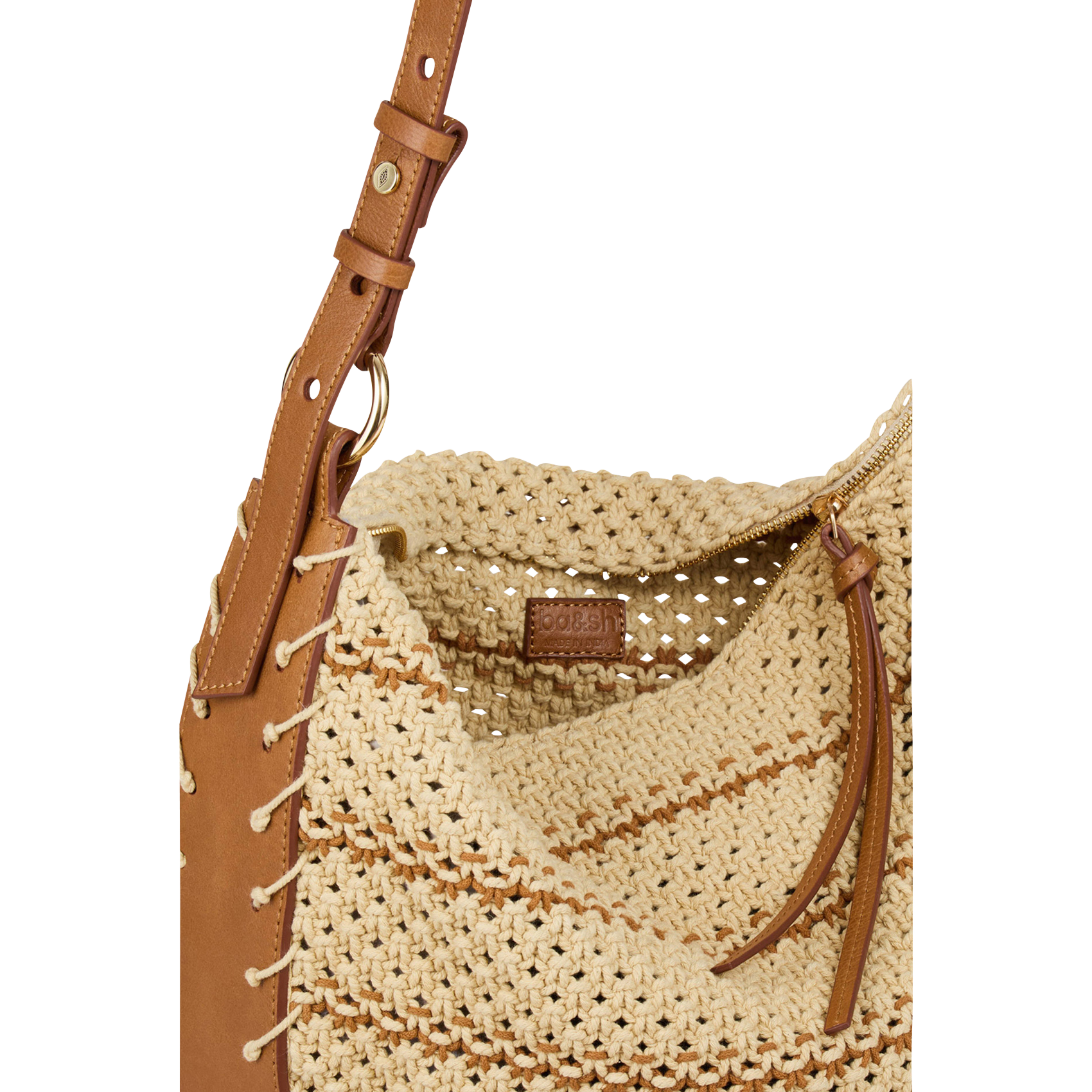 Sac porté épaule en coton mélangé  BA&SH Marron