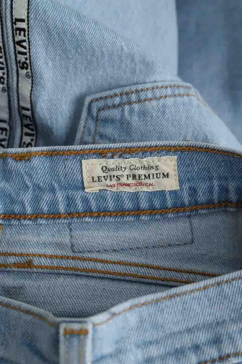 Cotton straight jeans LEVI'S - Seconde main Blue