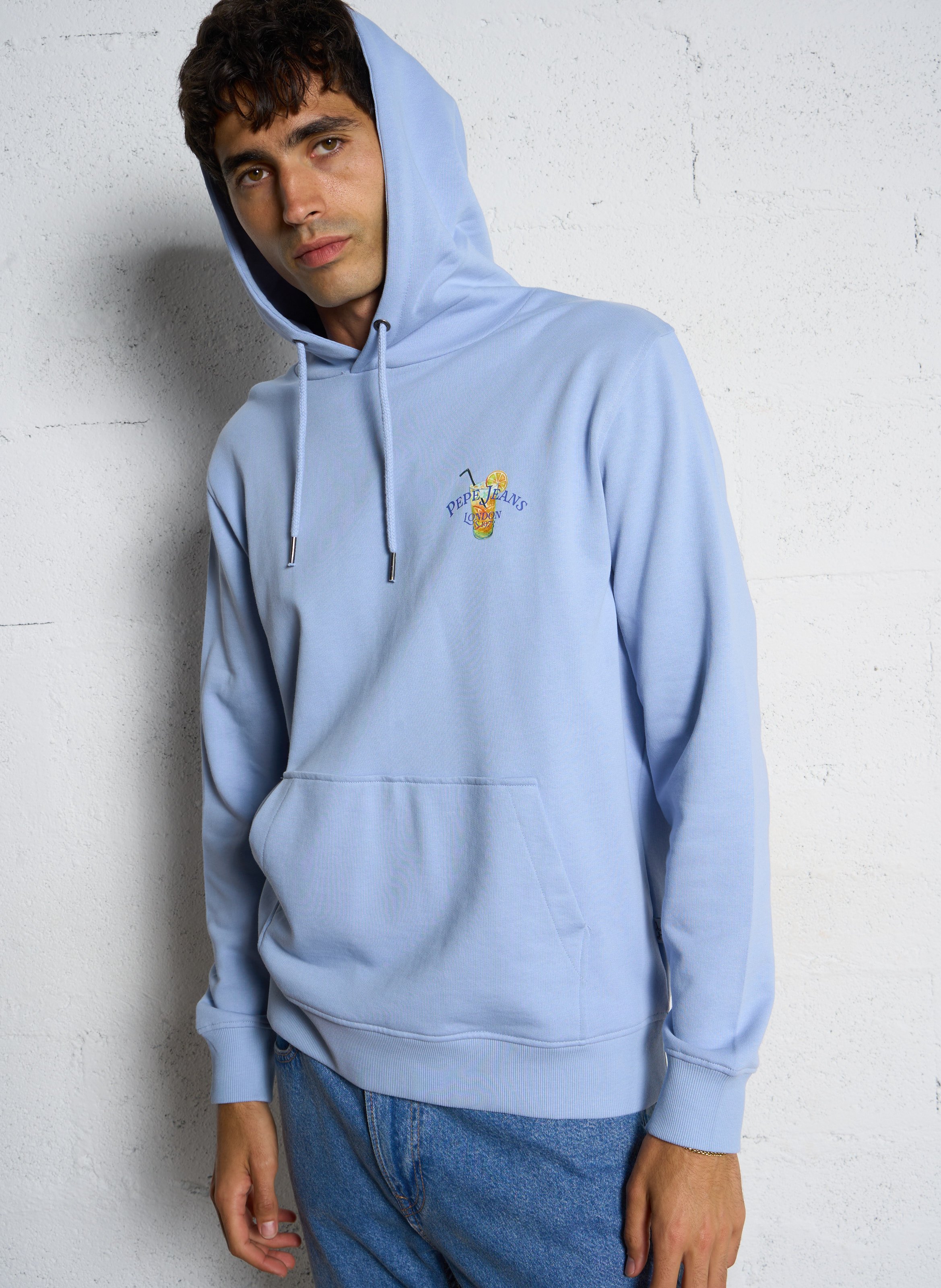 Camiliday round-neck sleeveless cotton top PEPE JEANS Blue