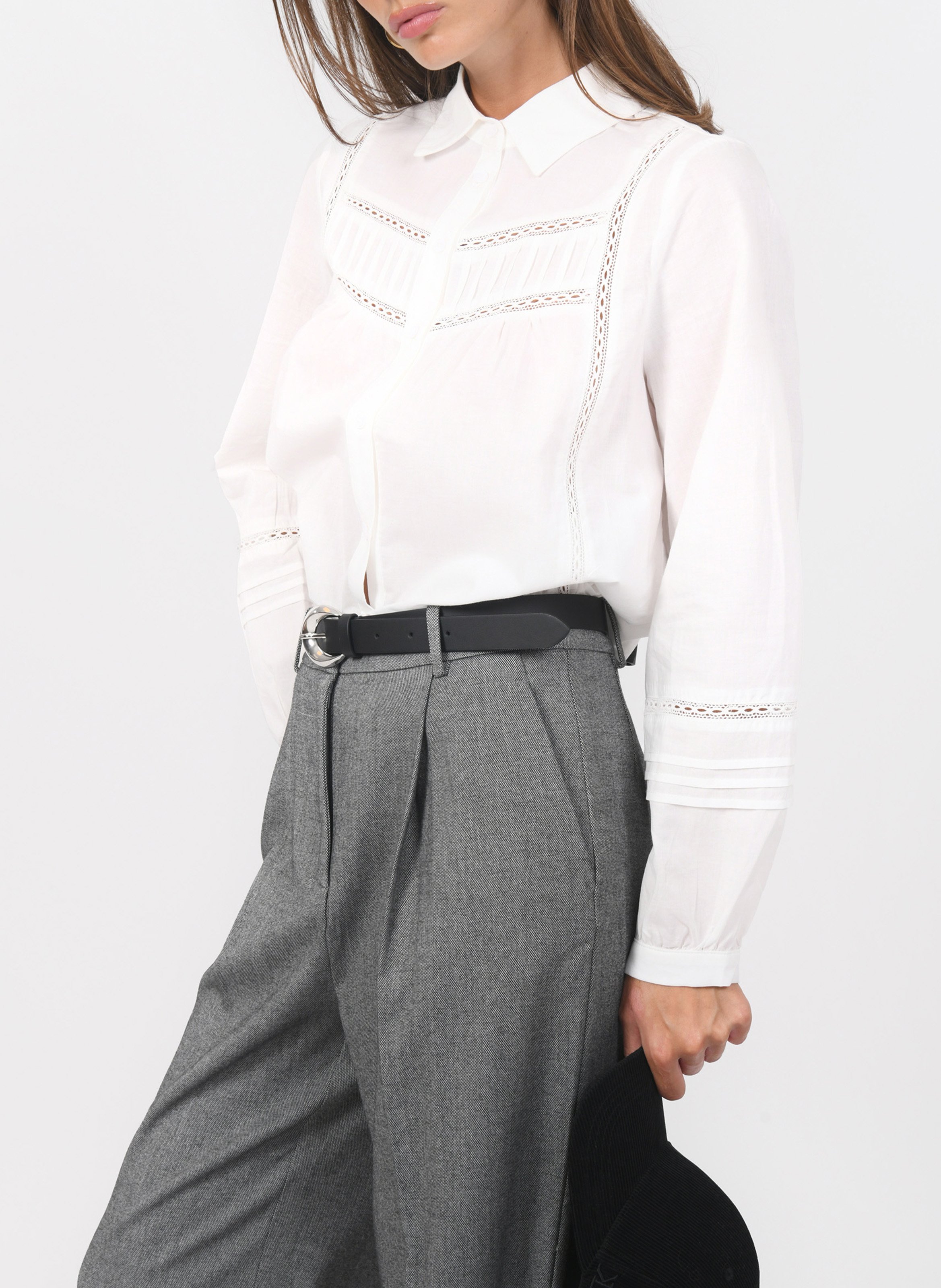 Chemise col classique en coton KOOKAI Blanc