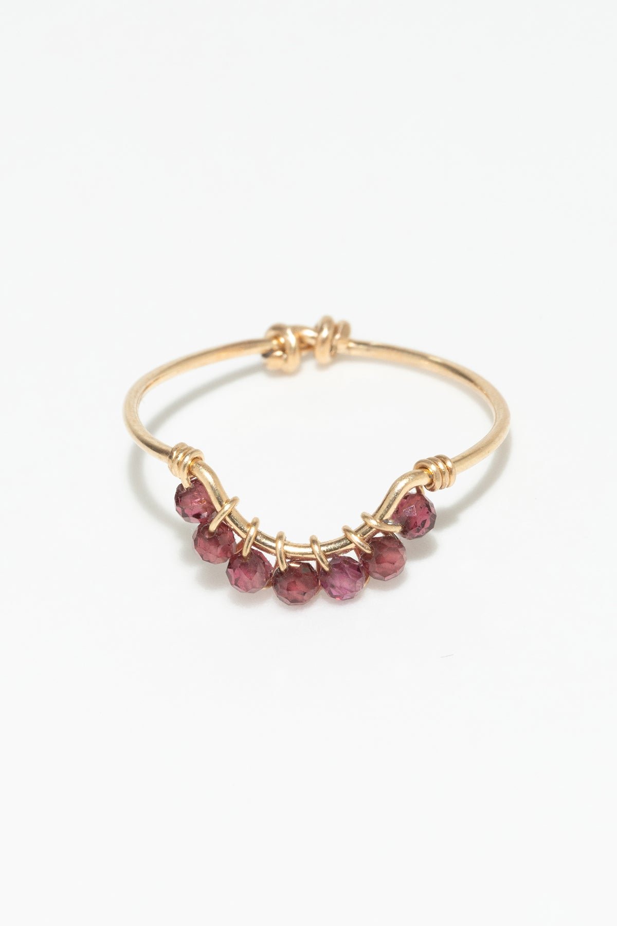 Frida Ring - Garnet YAY Golden