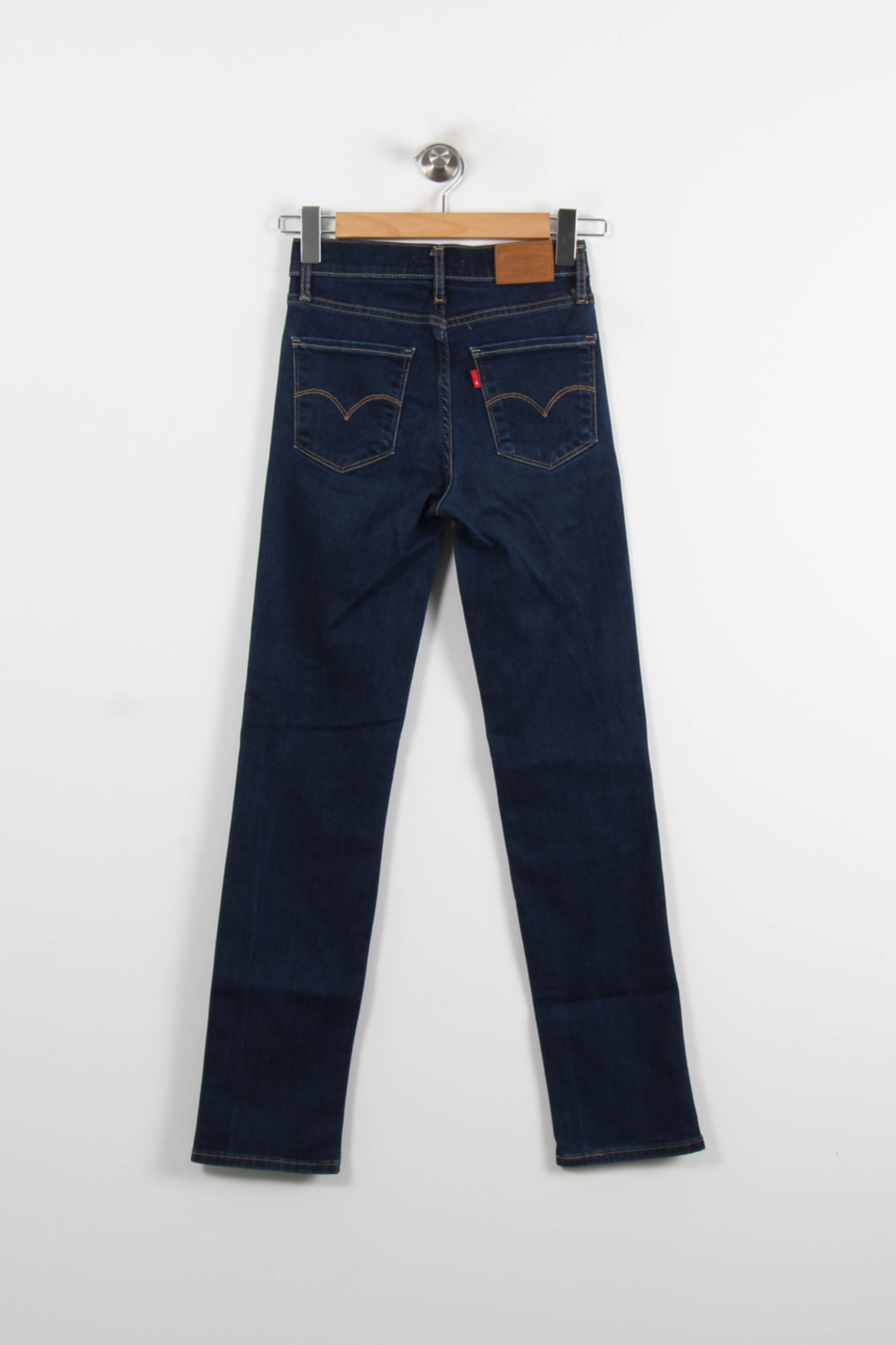 Cropped slim jeans with studs LEVI'S - Seconde main Blue