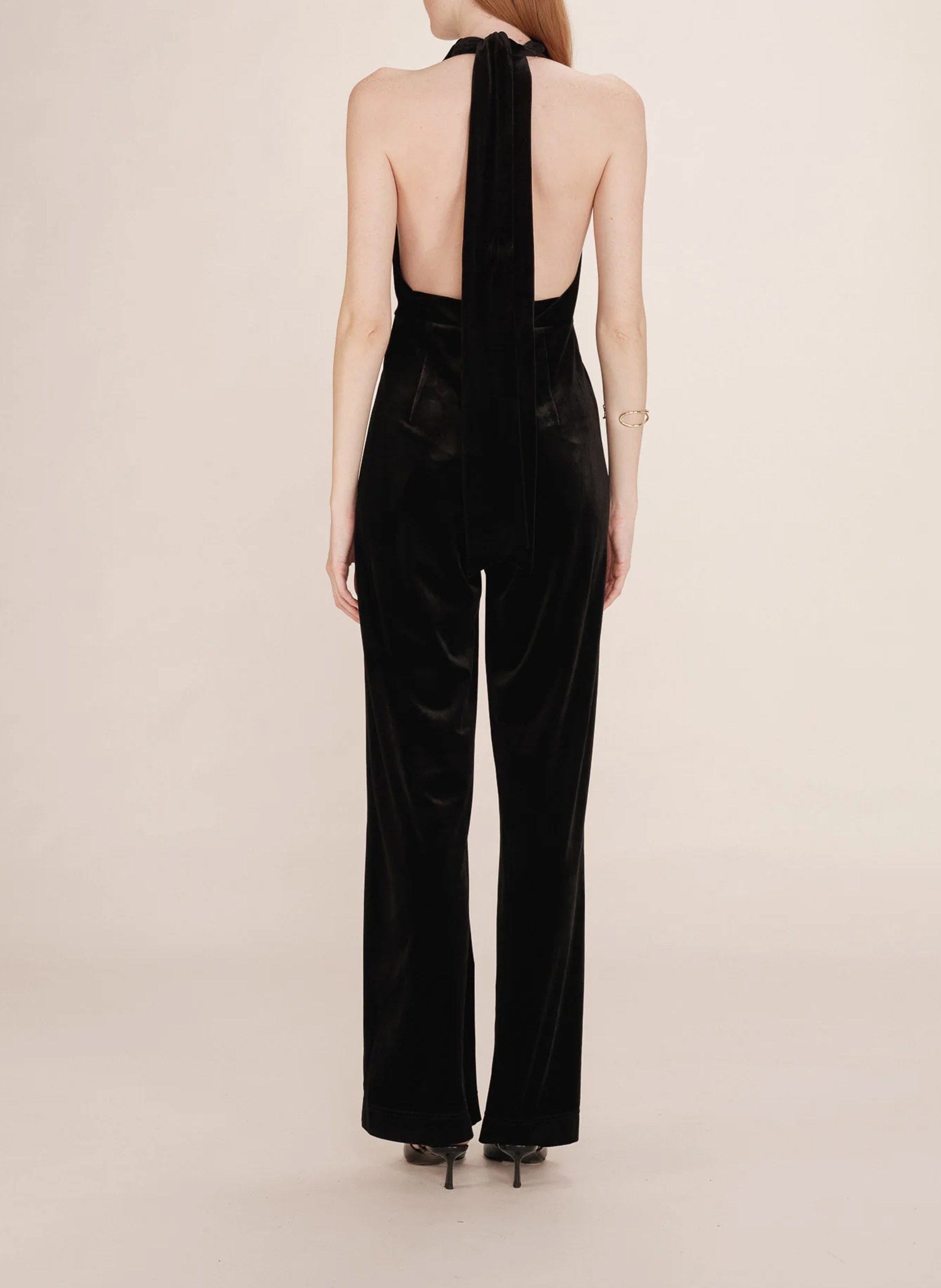 Combinaison en velours GRACE ET MILA Noir