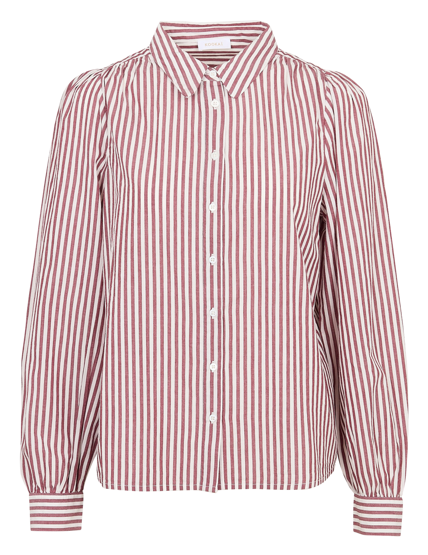 Chemise col classique manches contrastantes en coton KOOKAI Red
