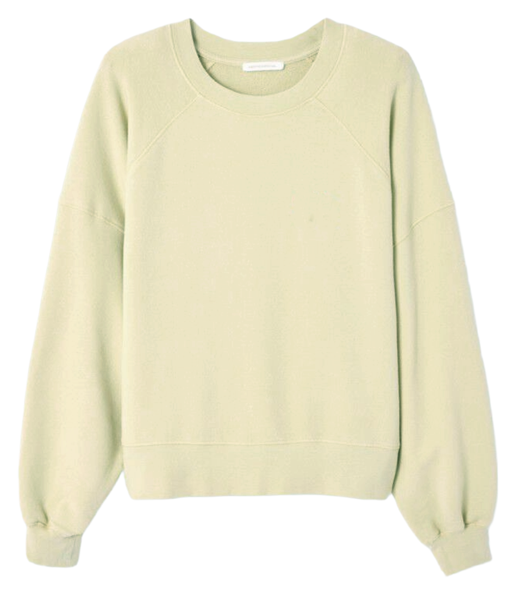 Sweat oversize col rond en coton mélangé AMERICAN VINTAGE Vert