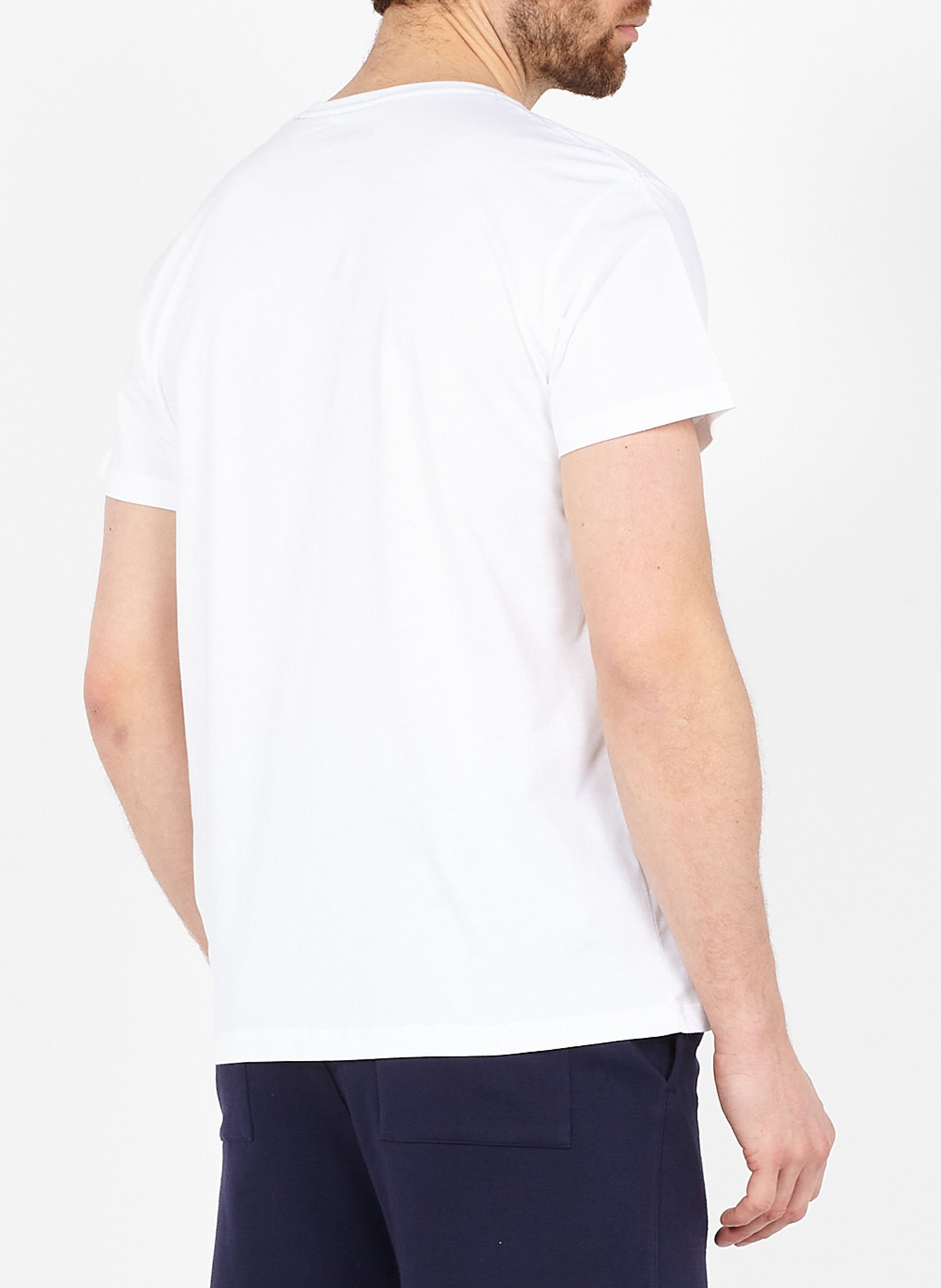 Round-neck cotton T-shirt with screen print PEPE JEANS White