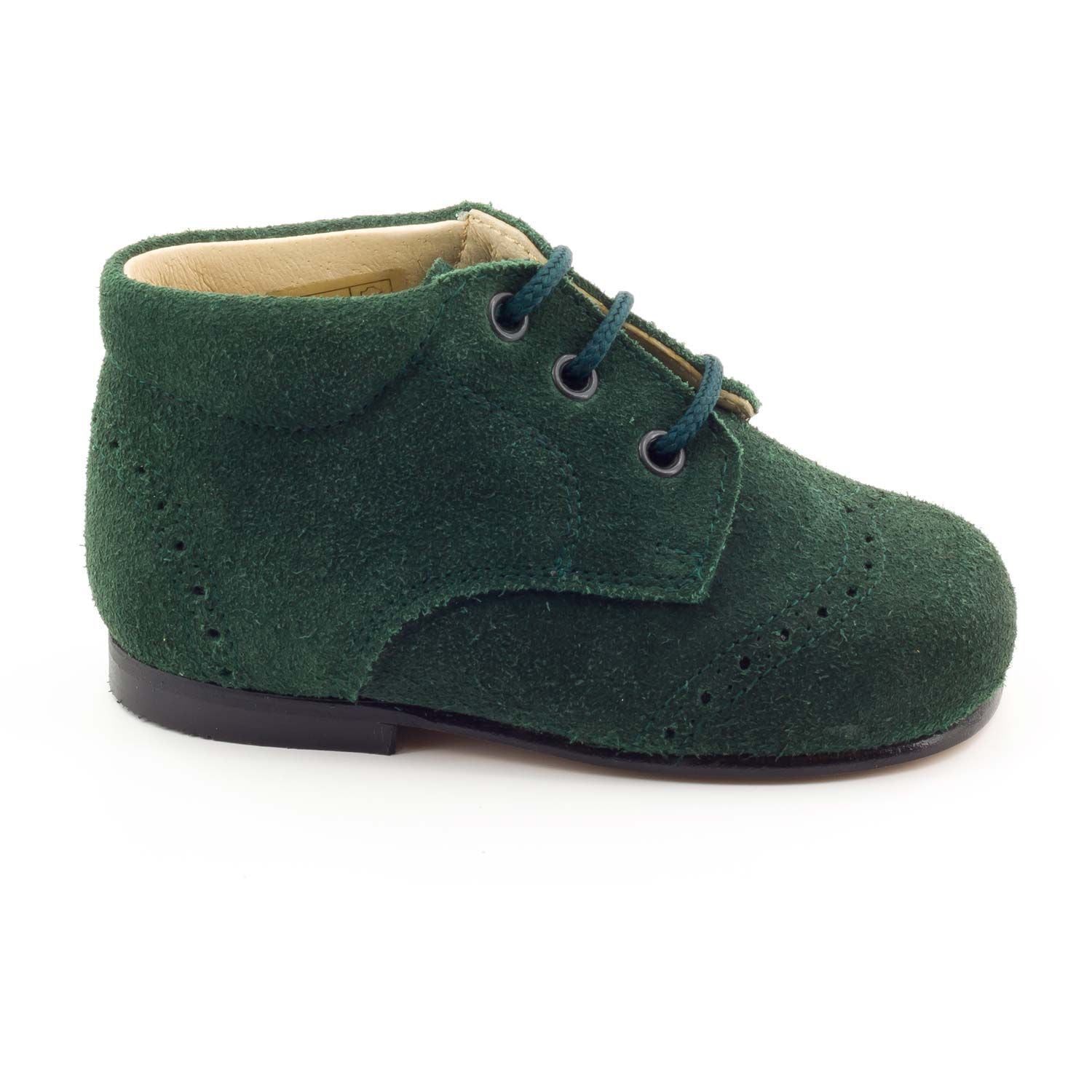 Chaussures bébé classique en daim Boni & Sidonie Vert