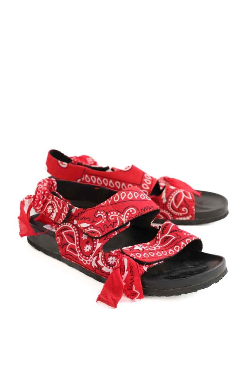 Faux leather sandals ARIZONA LOVE - Seconde Main Red
