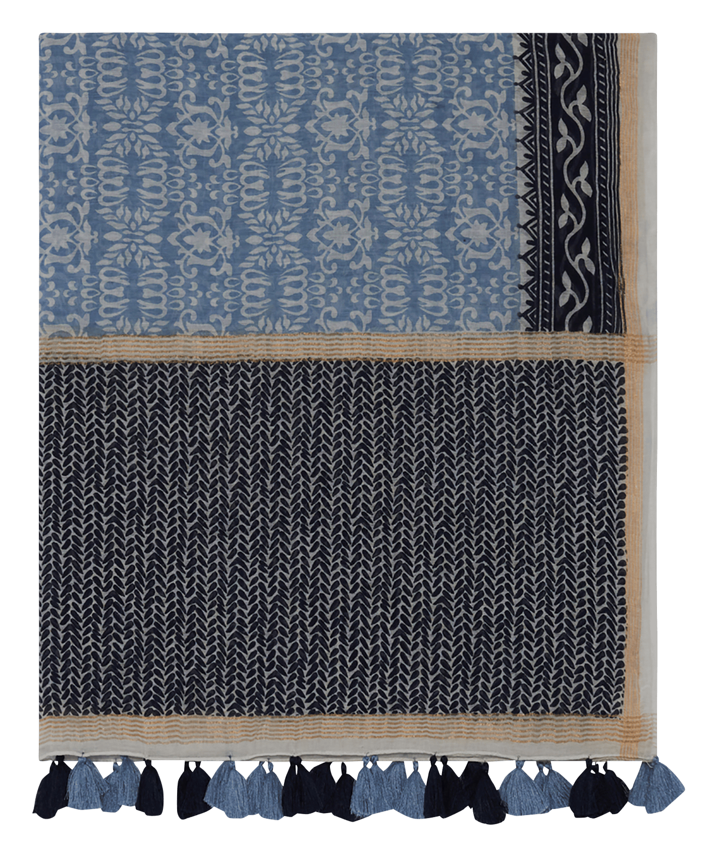 Printed blended cotton scarf PABLO