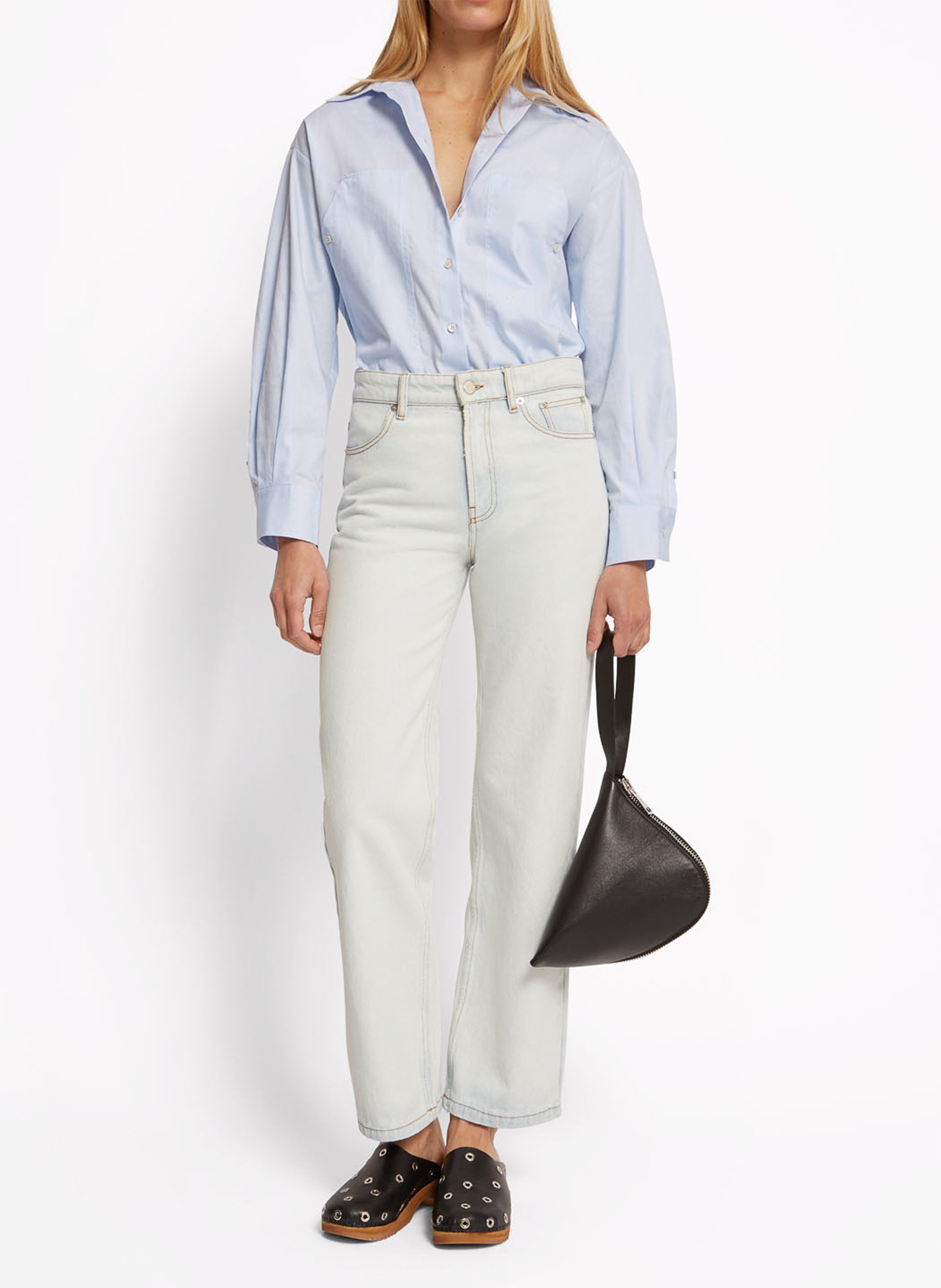 Capri plain oversized shirt ROSEANNA Blue