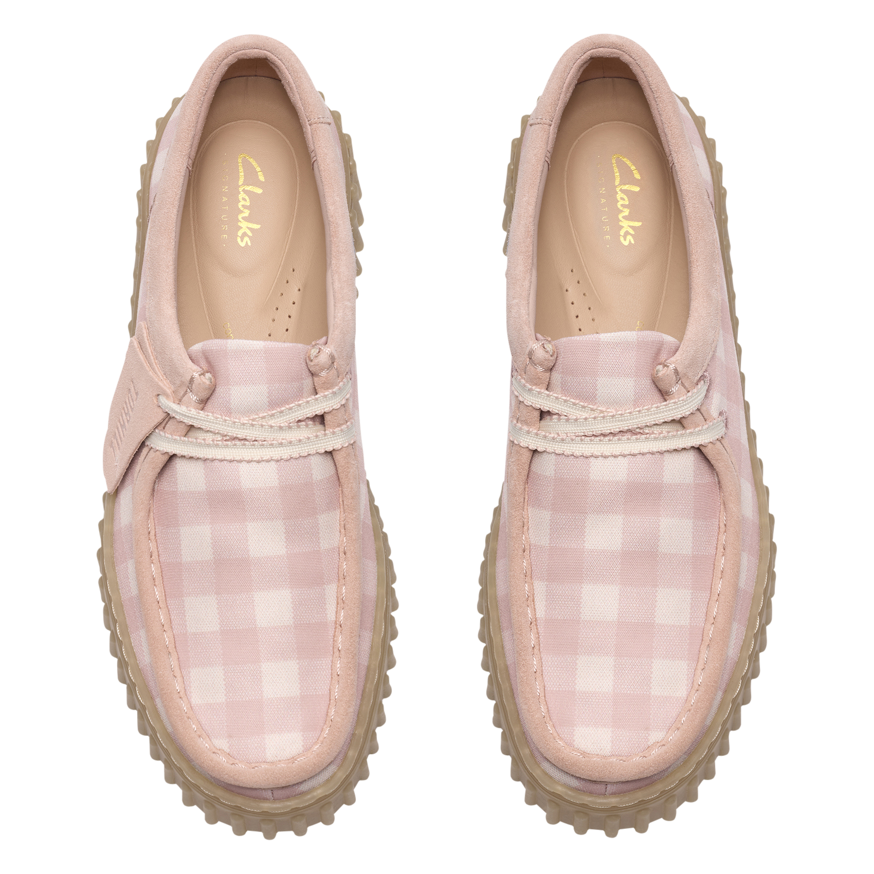 Printed canvas derbies CLARKS Pink