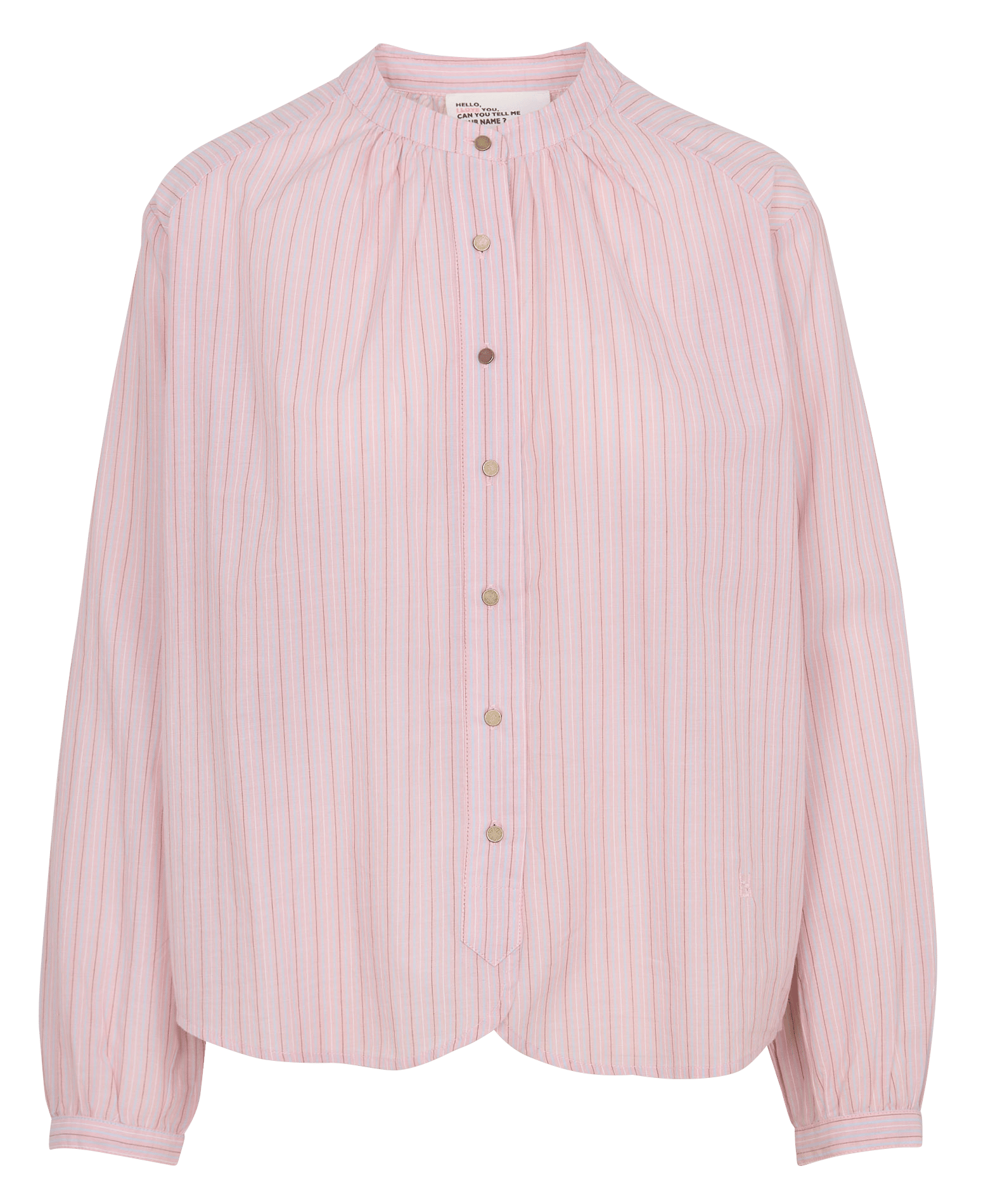 Round-neck organic cotton shirt LEON & HARPER Pink