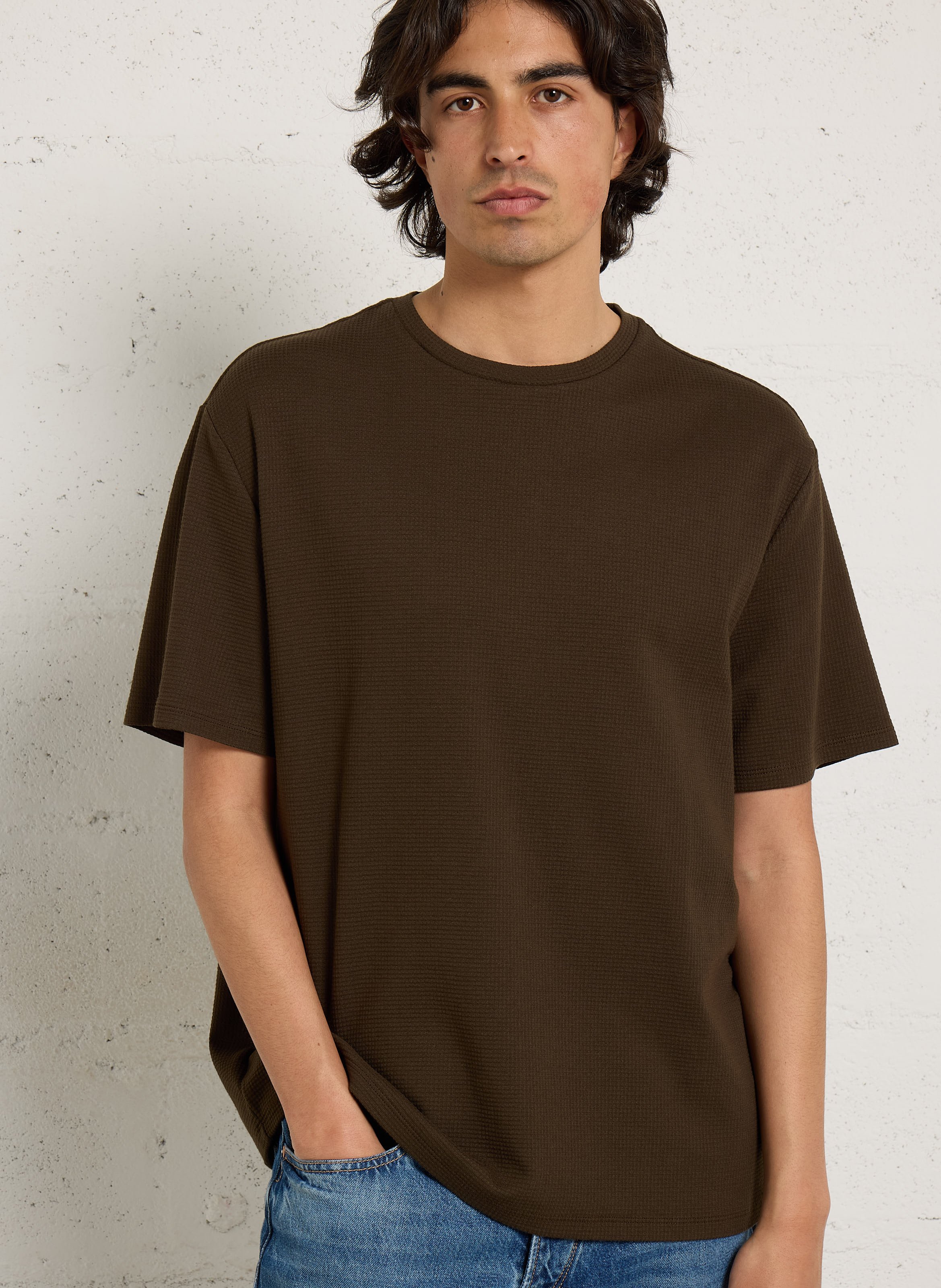 Tee-shirt col rond en coton mélangé IKKS