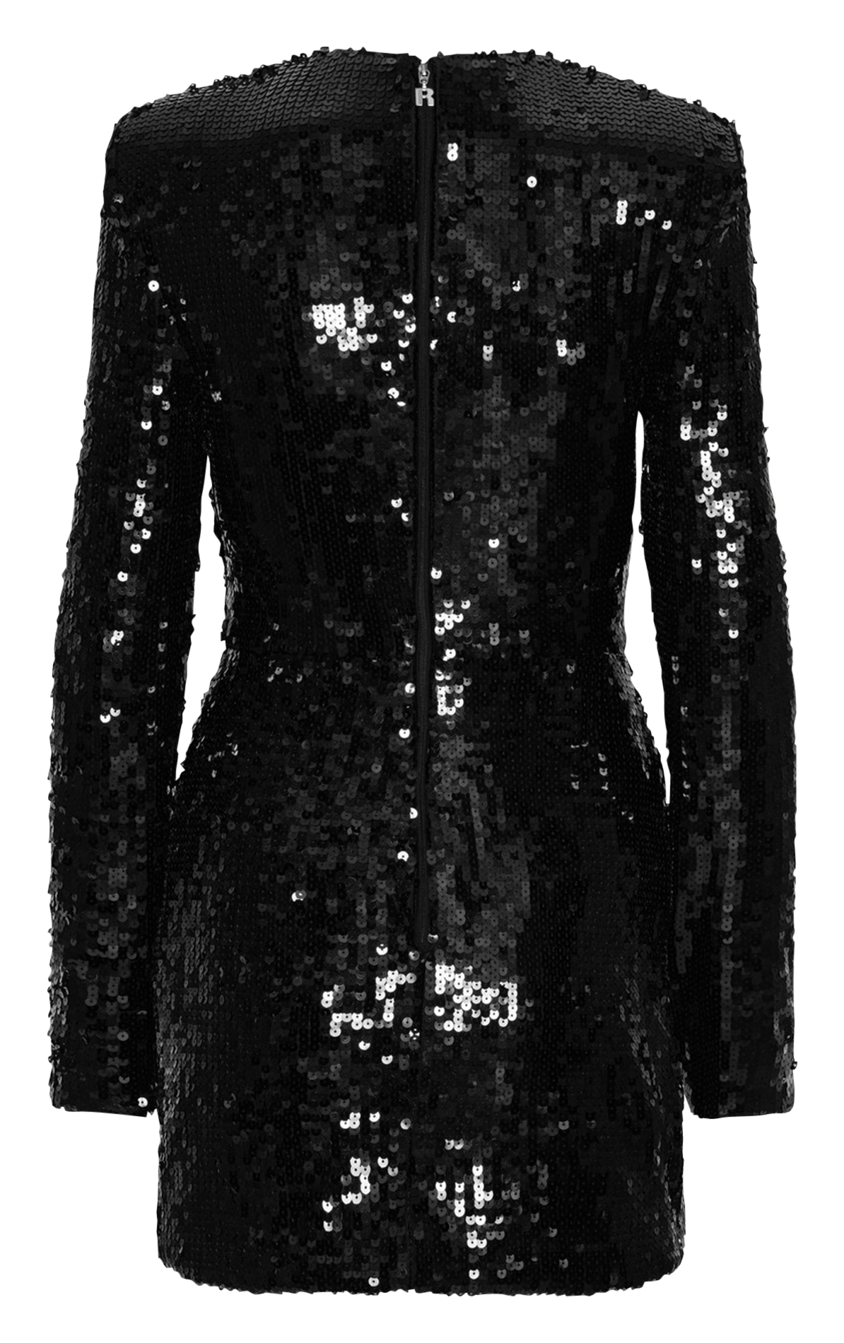 Robe courte ajustée en sequins ROTATE Noir
