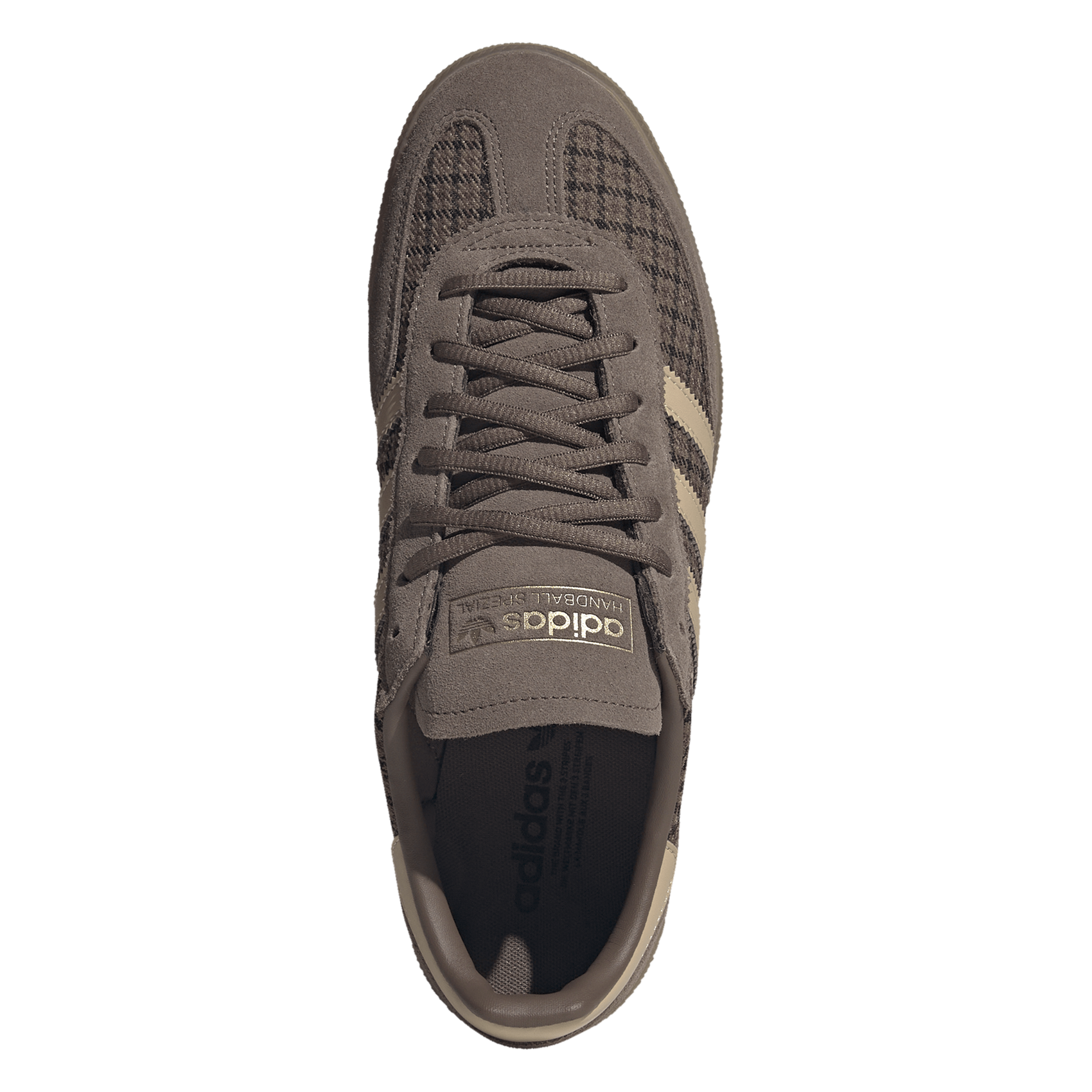 Baskets basses bi-matière à motif ADIDAS Marron