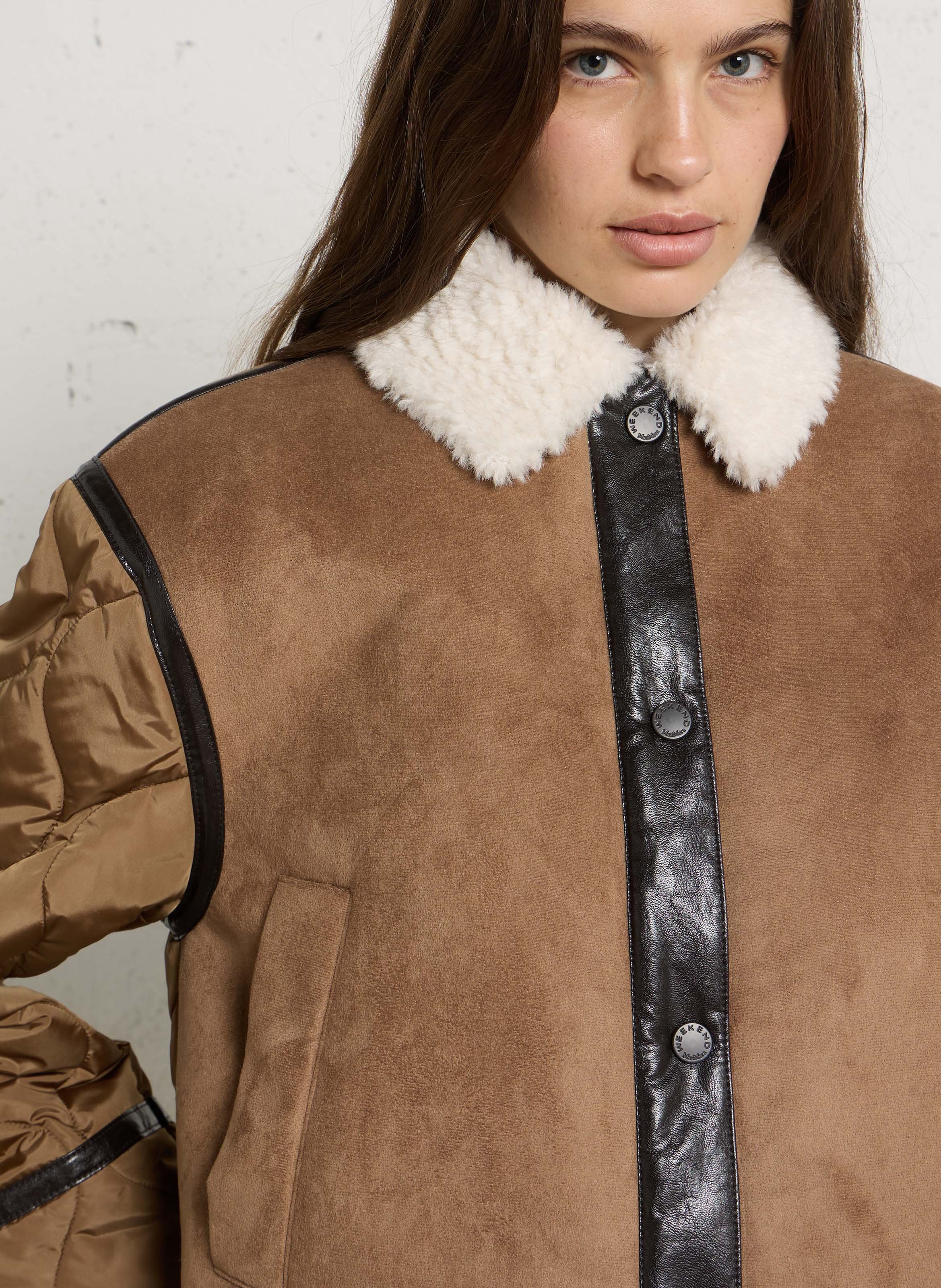 Short oversized jacket MAX MARA WEEK END Beige