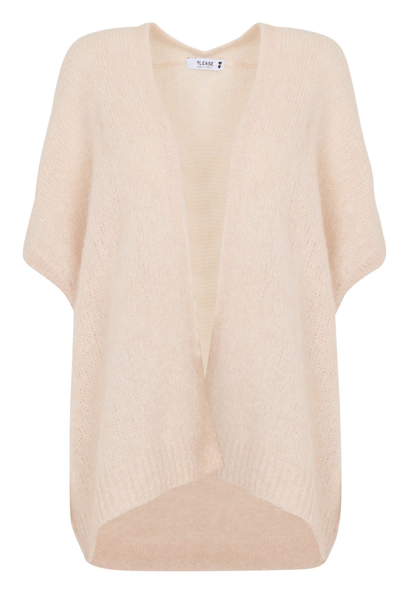 Mouwloos vest | wolblend PLEASE Beige