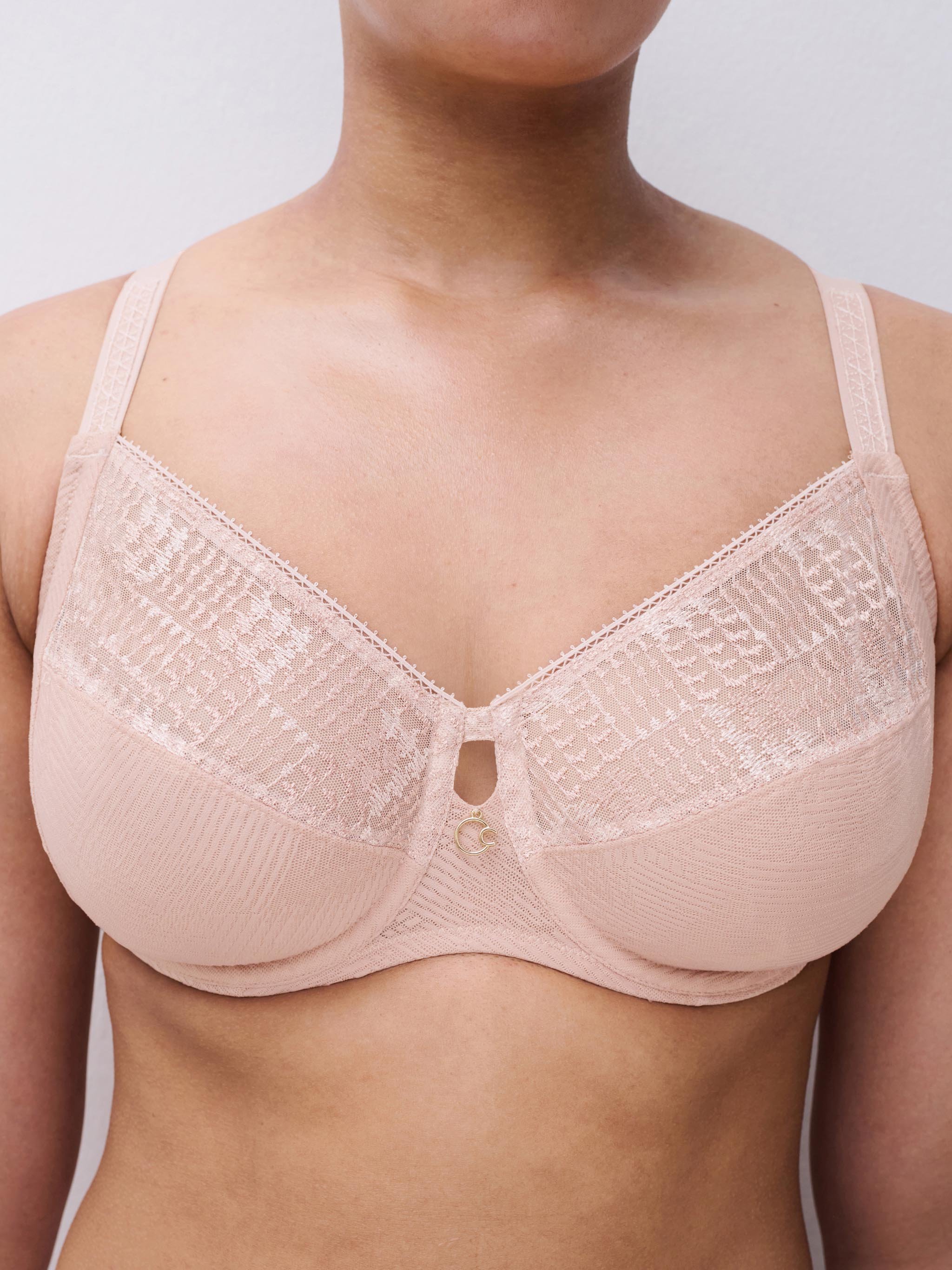 Very supportive embroidered bra | Beige CHANTELLE Women