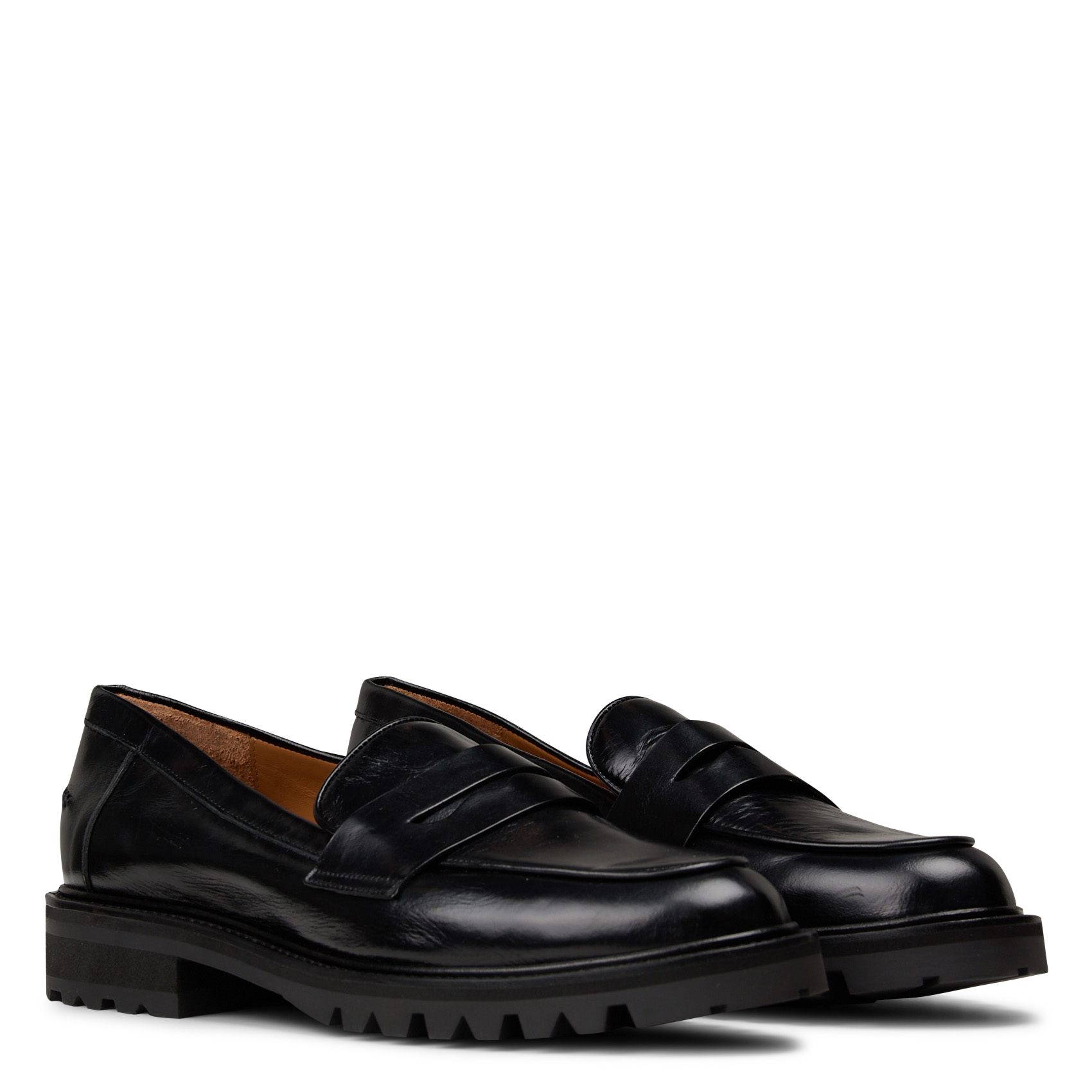 Leather loafers BILLI BI Black