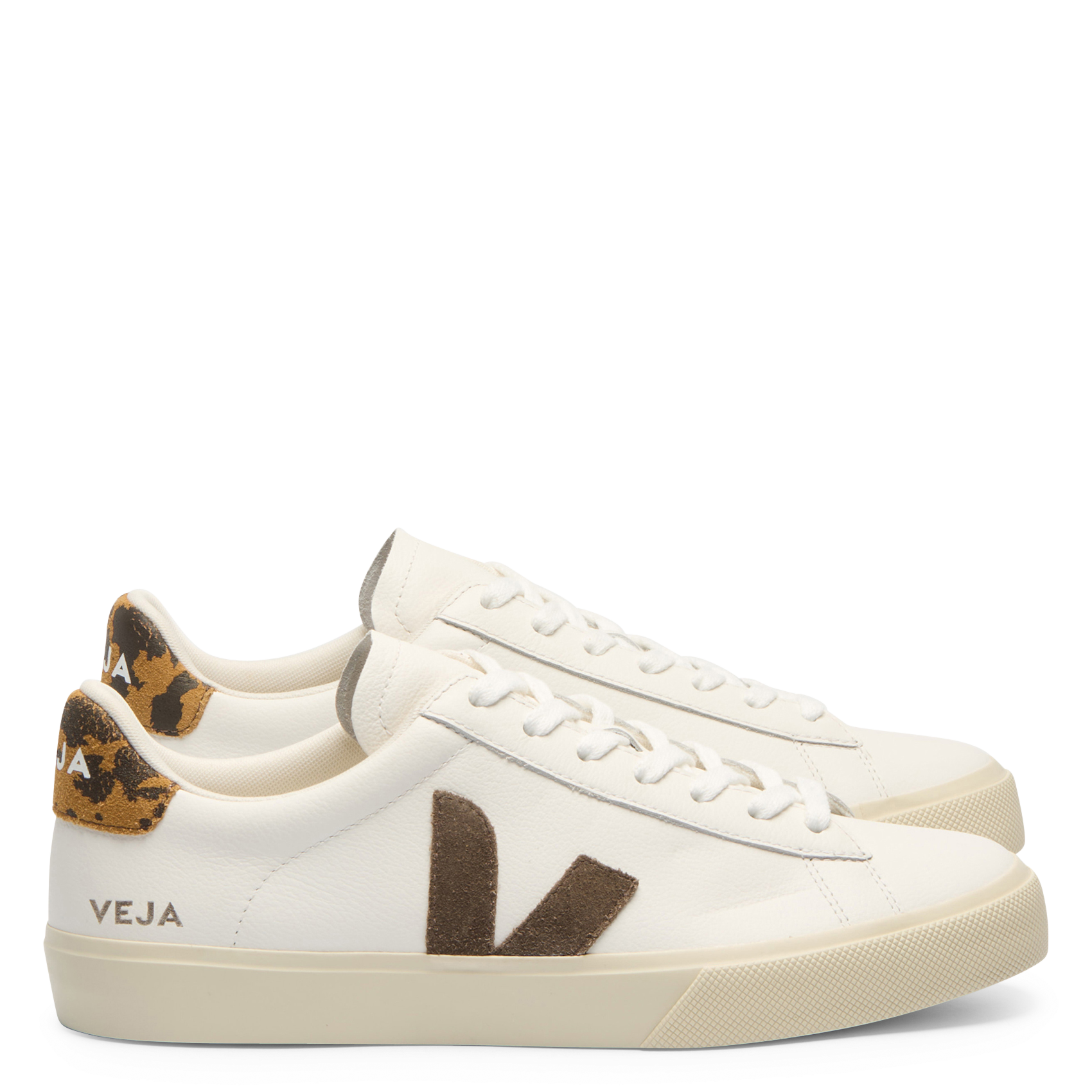 Niedrige Sneaker im Material-Mix VEJA Braun