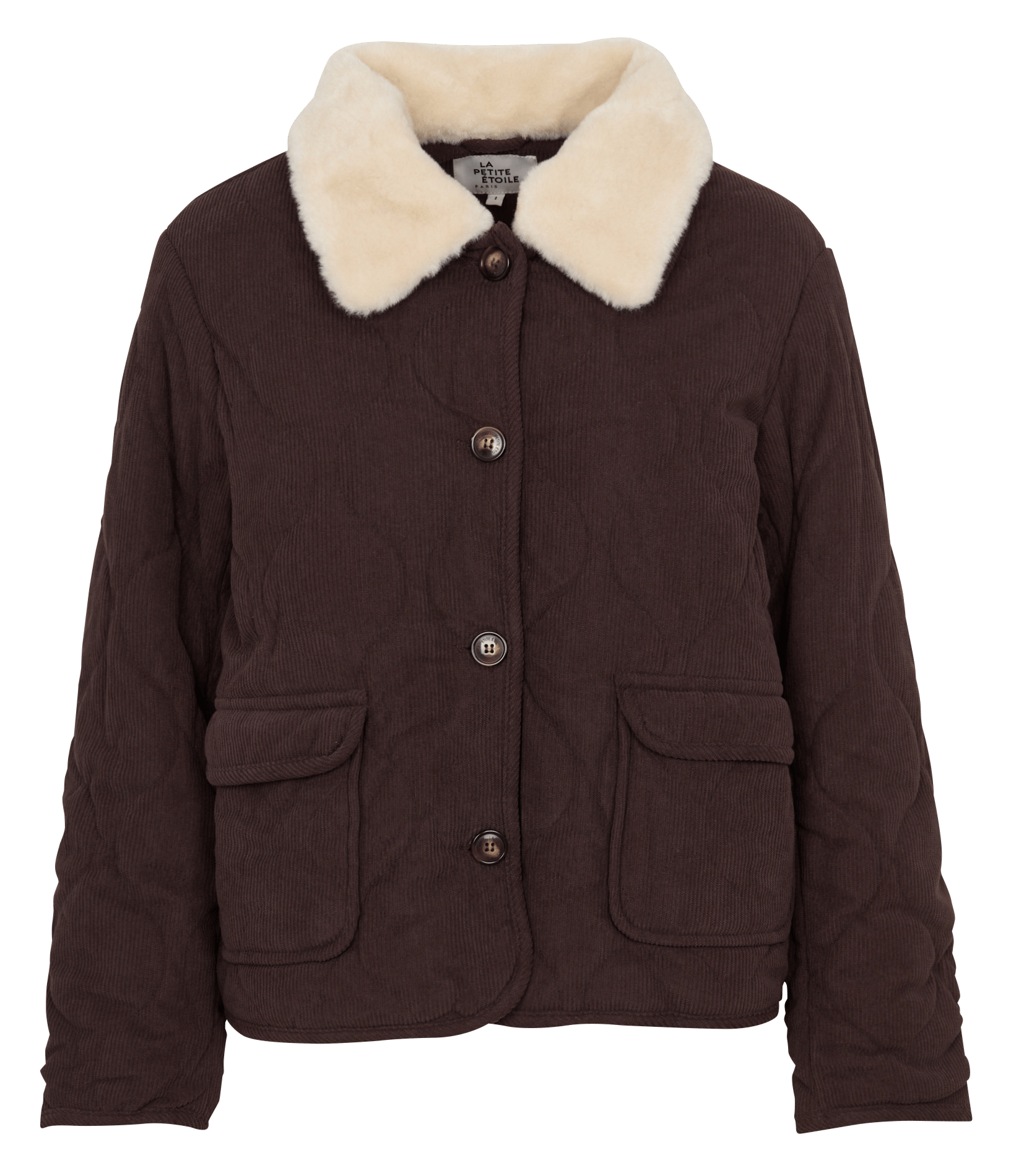 Rechte fluwelen corduroy jas LA PETITE ETOILE