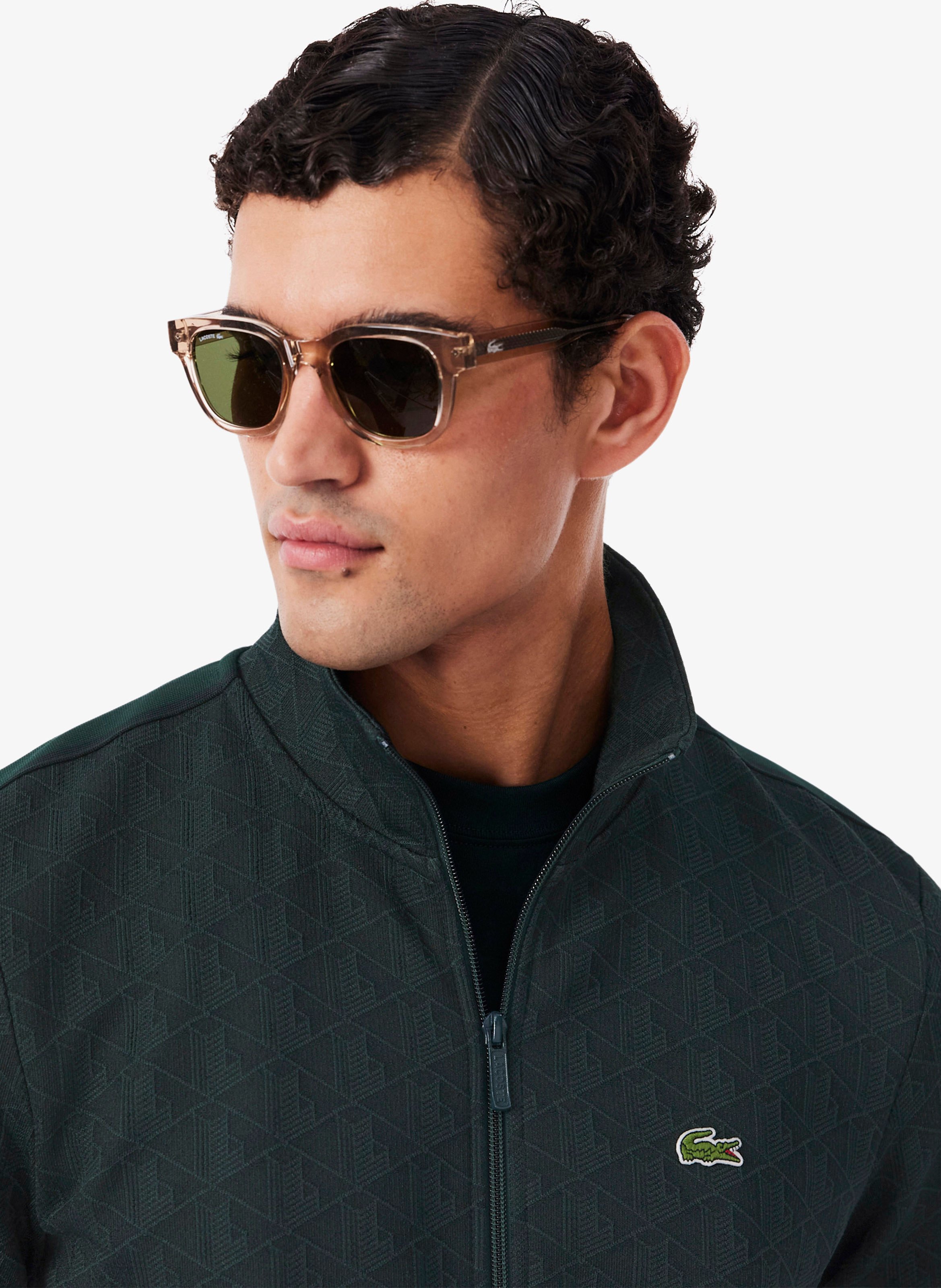 Jacken mit Rundhalsausschnitt und Jacquardmuster LACOSTE Grun