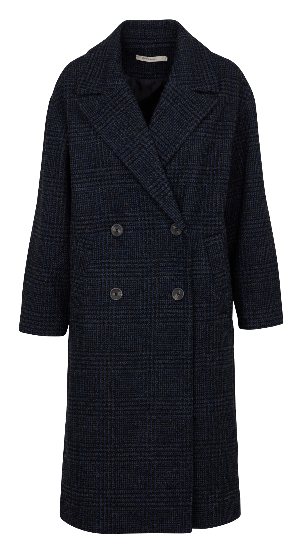 Rechte jas met reverskraag LA FEE MARABOUTEE Blauw