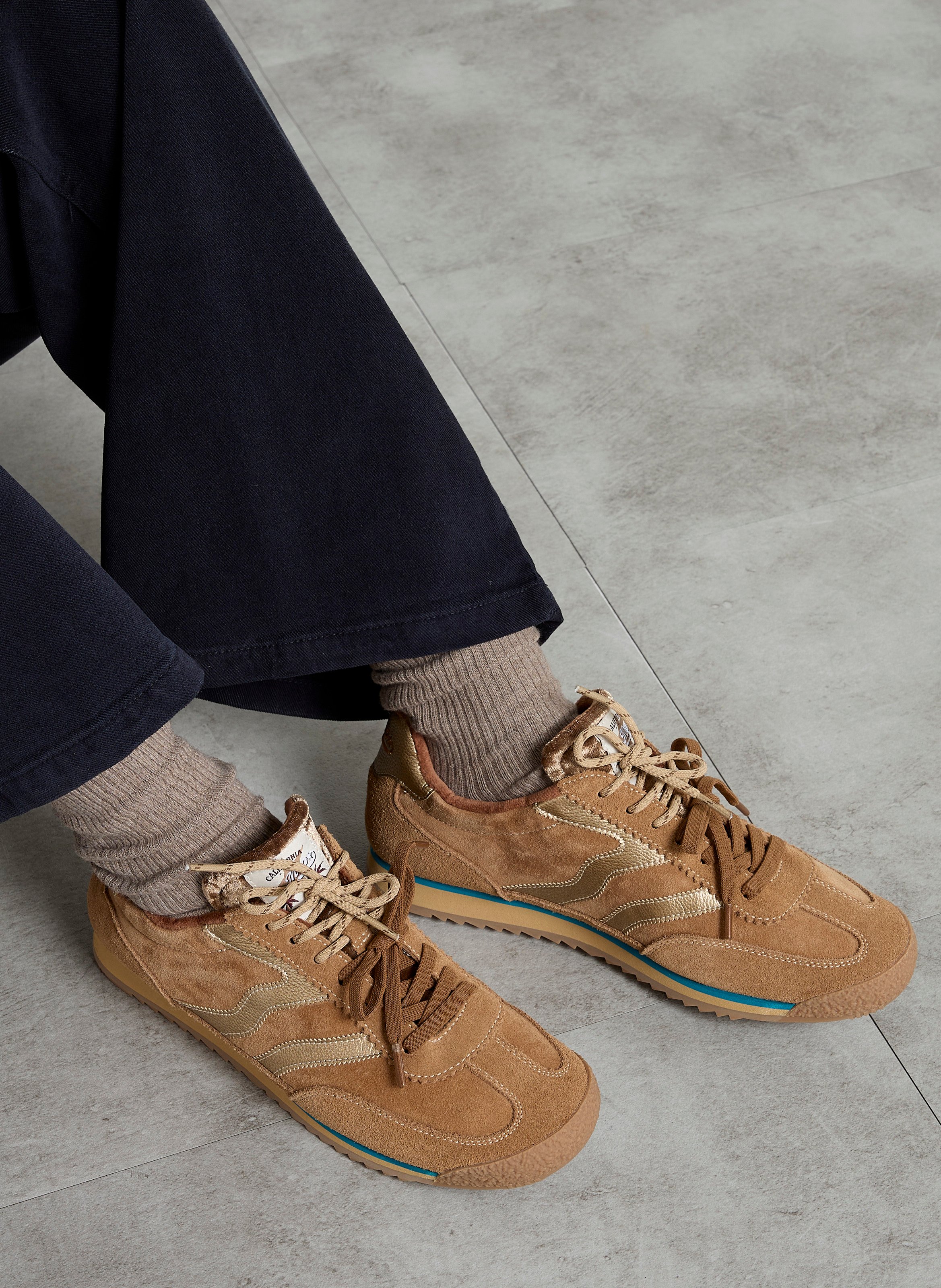 Baskets basses en cuir MRP Beige