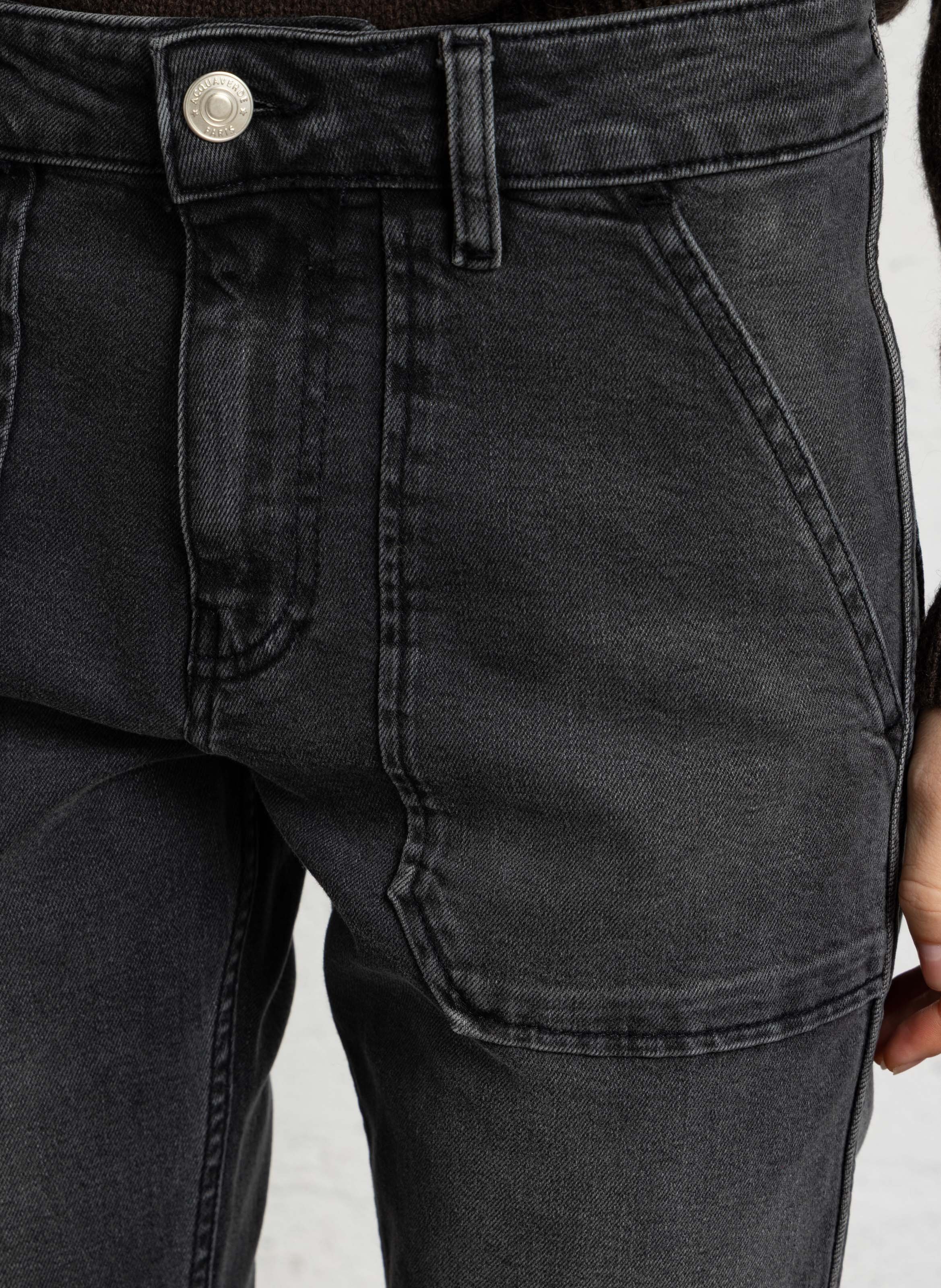 Straight-fit jeans van katoenmix ACQUAVERDE Grijs