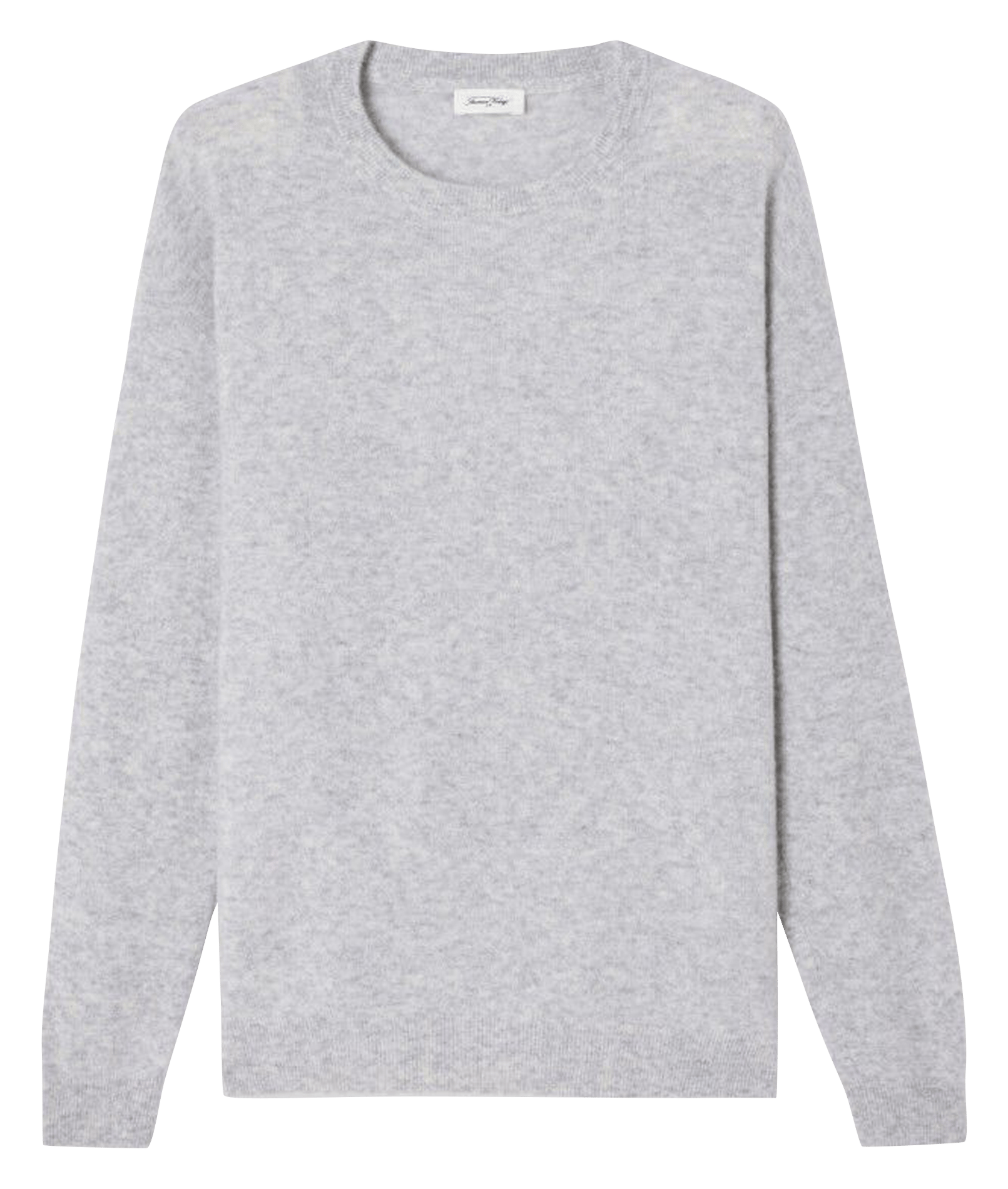 Pull droit col rond en laine mélangée AMERICAN VINTAGE Gris
