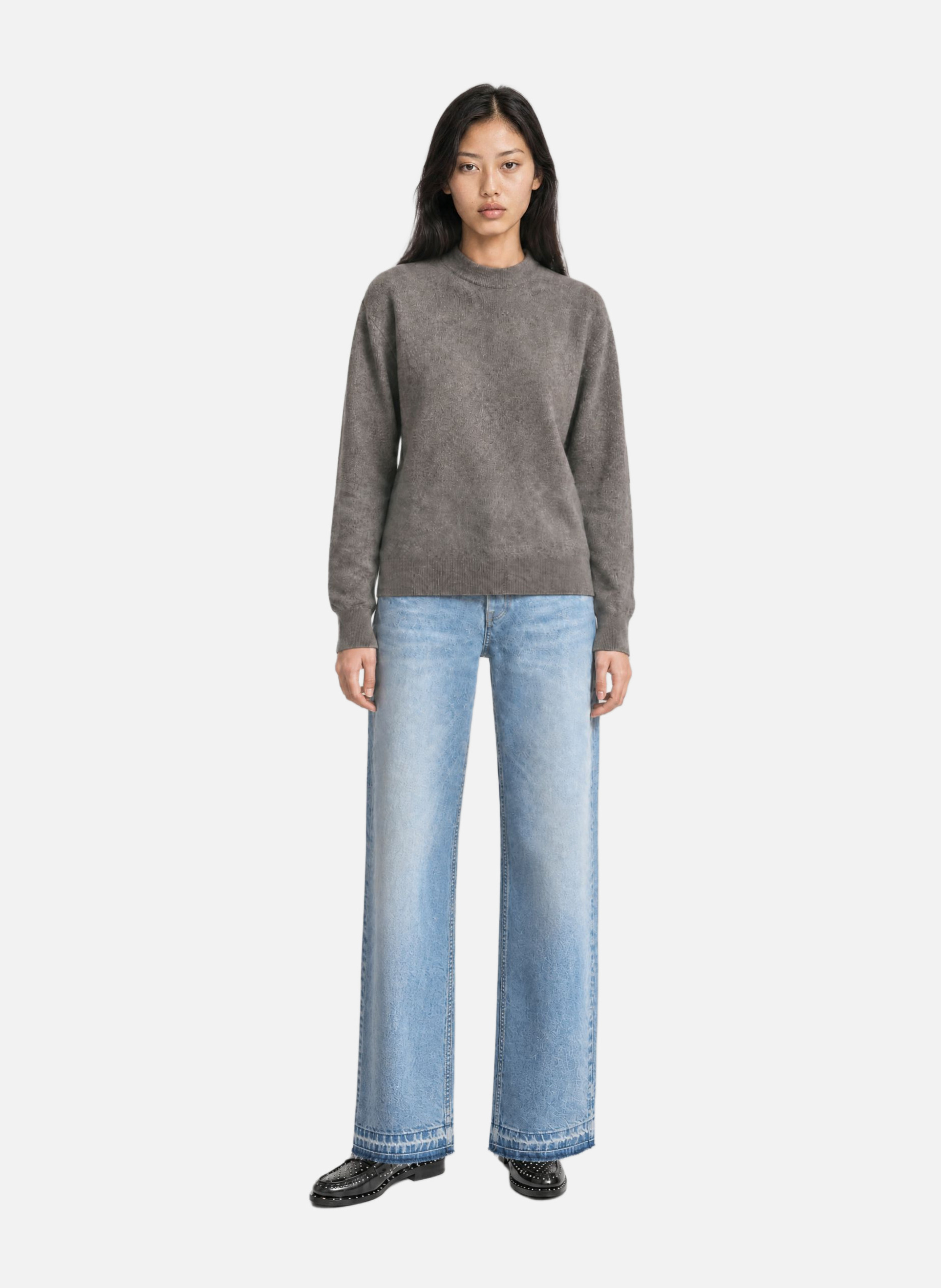 Wool and cashmere sweater THE KOOPLES Brown