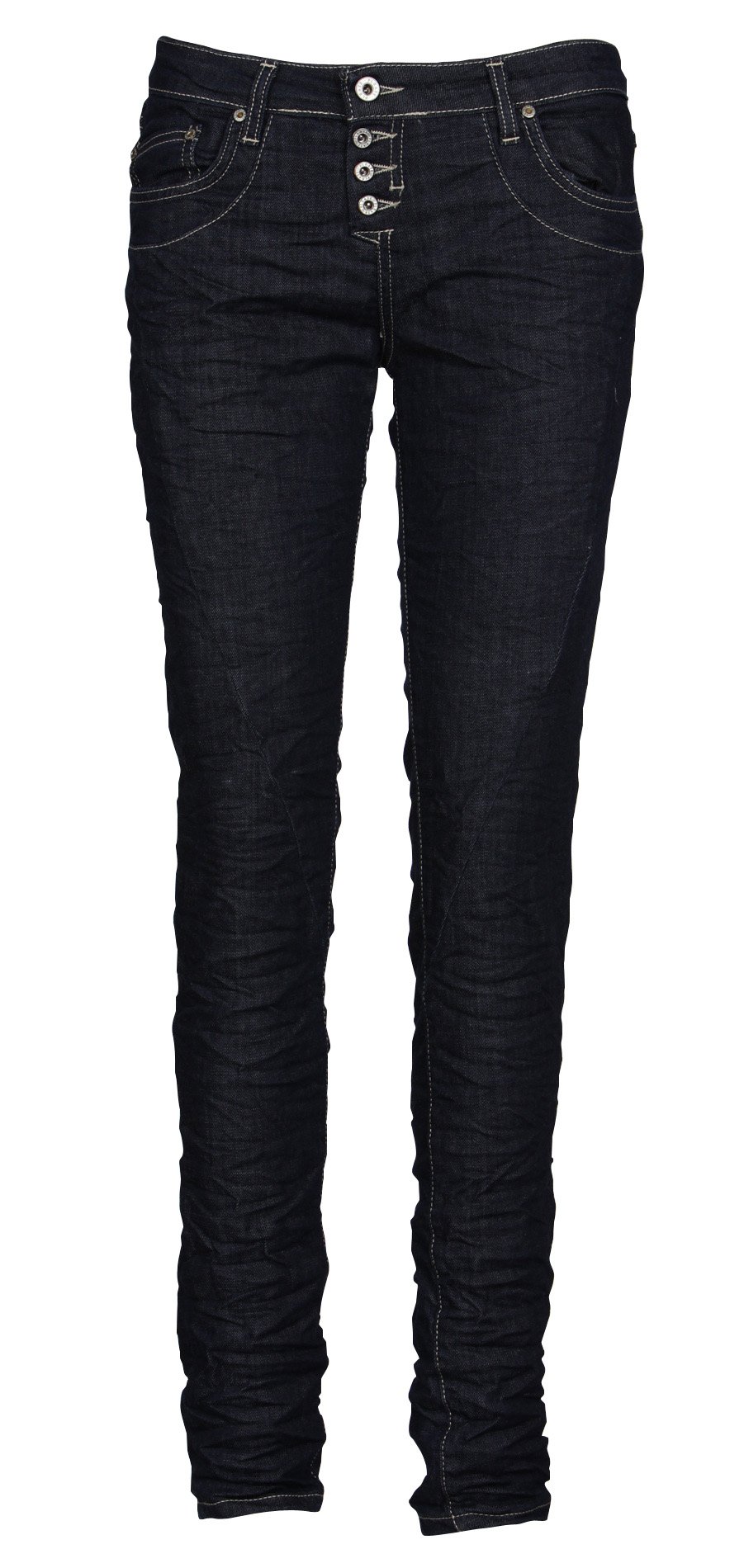 Slim-fit button-up jeans PLEASE Blue