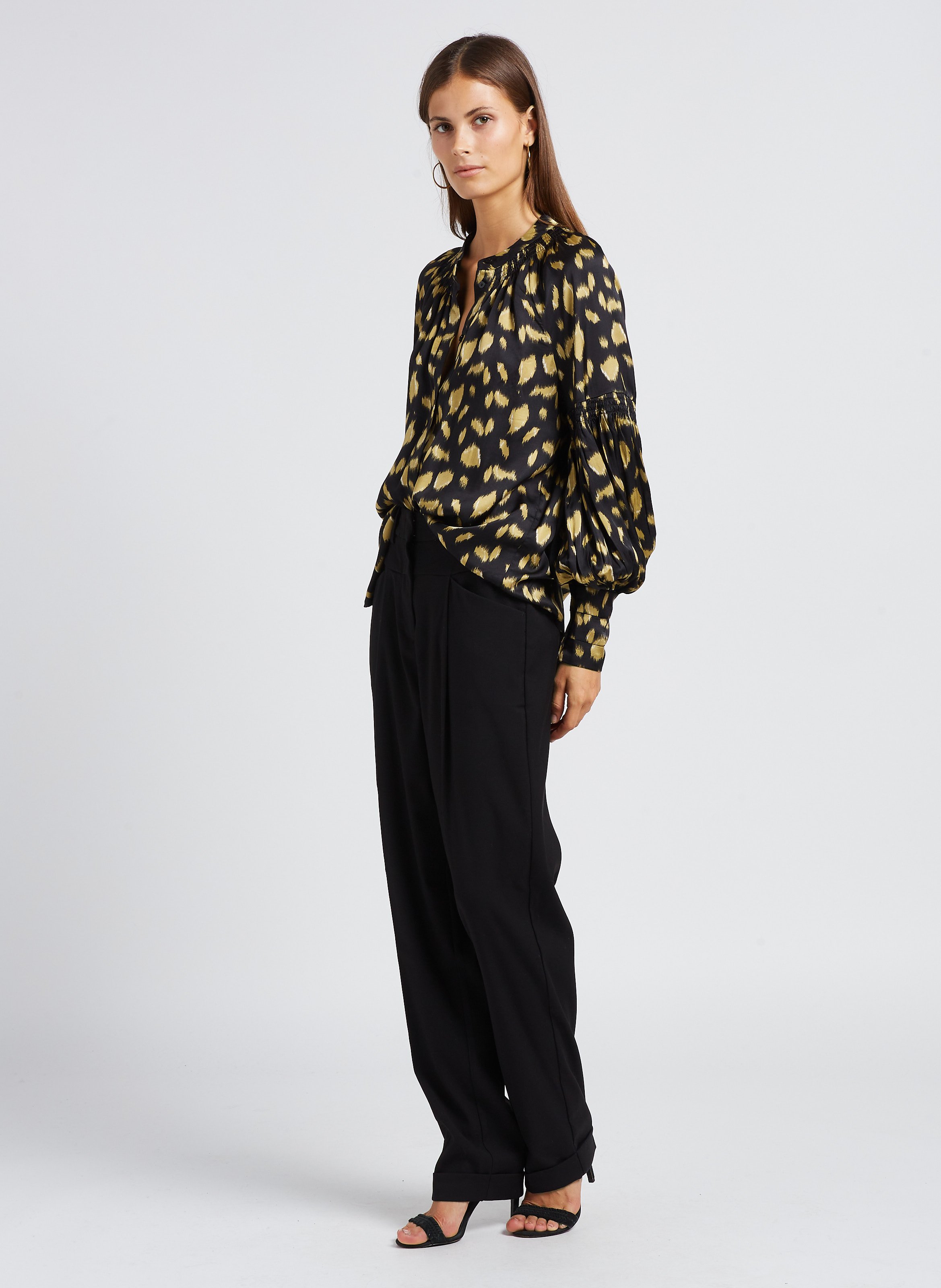 Wijde broek VILA Zwart