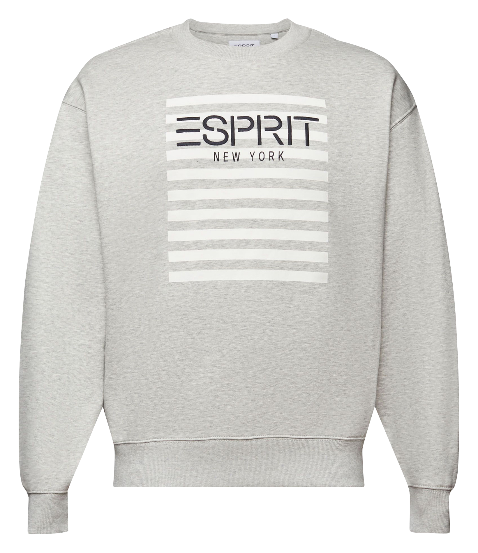 Rundhals-Sweatshirt mit Siebdruck ESPRIT Grau