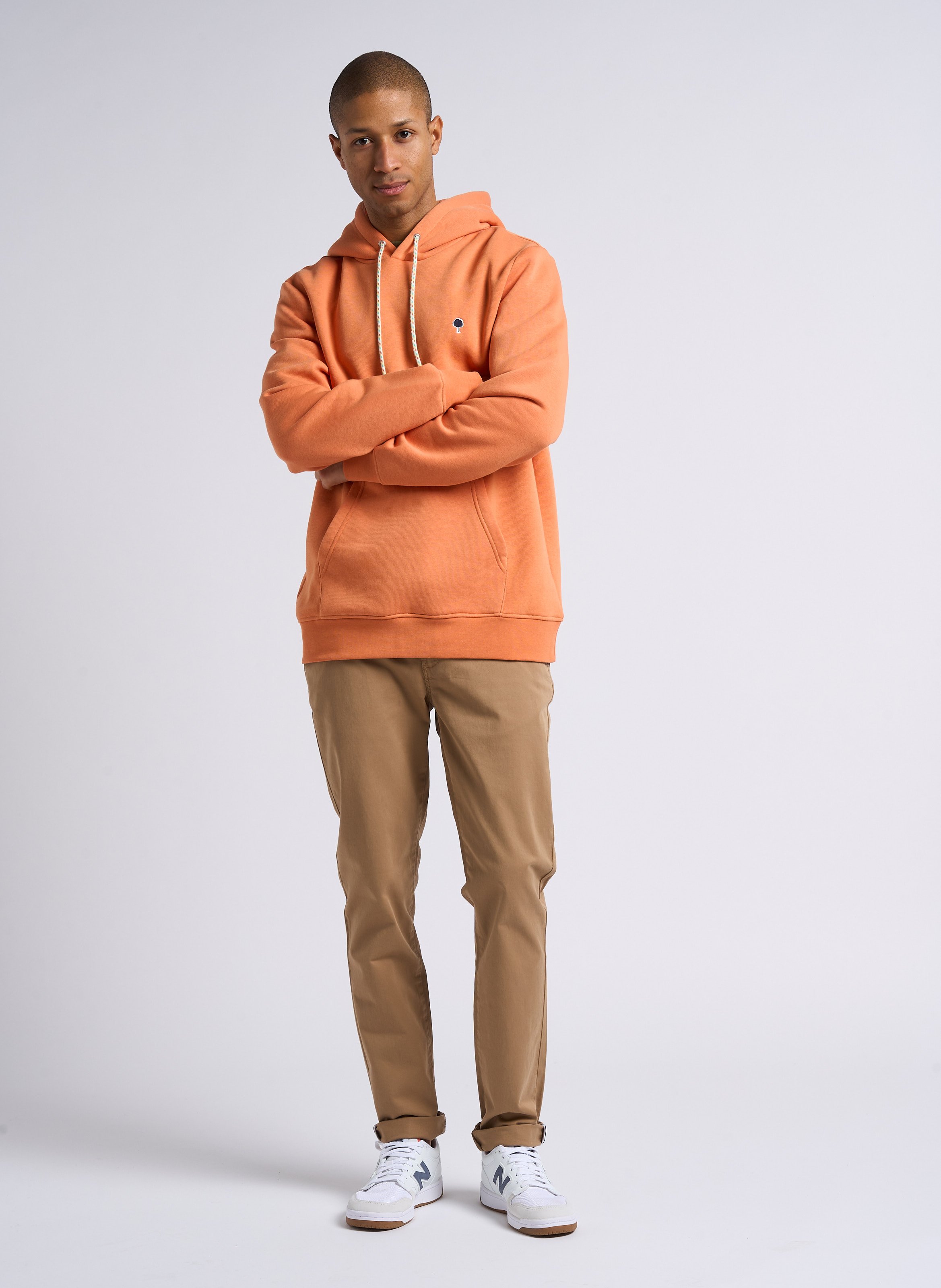 Besticktes T-Shirt aus Baumwoll-Mix, Regular Fit FAGUO Khaki